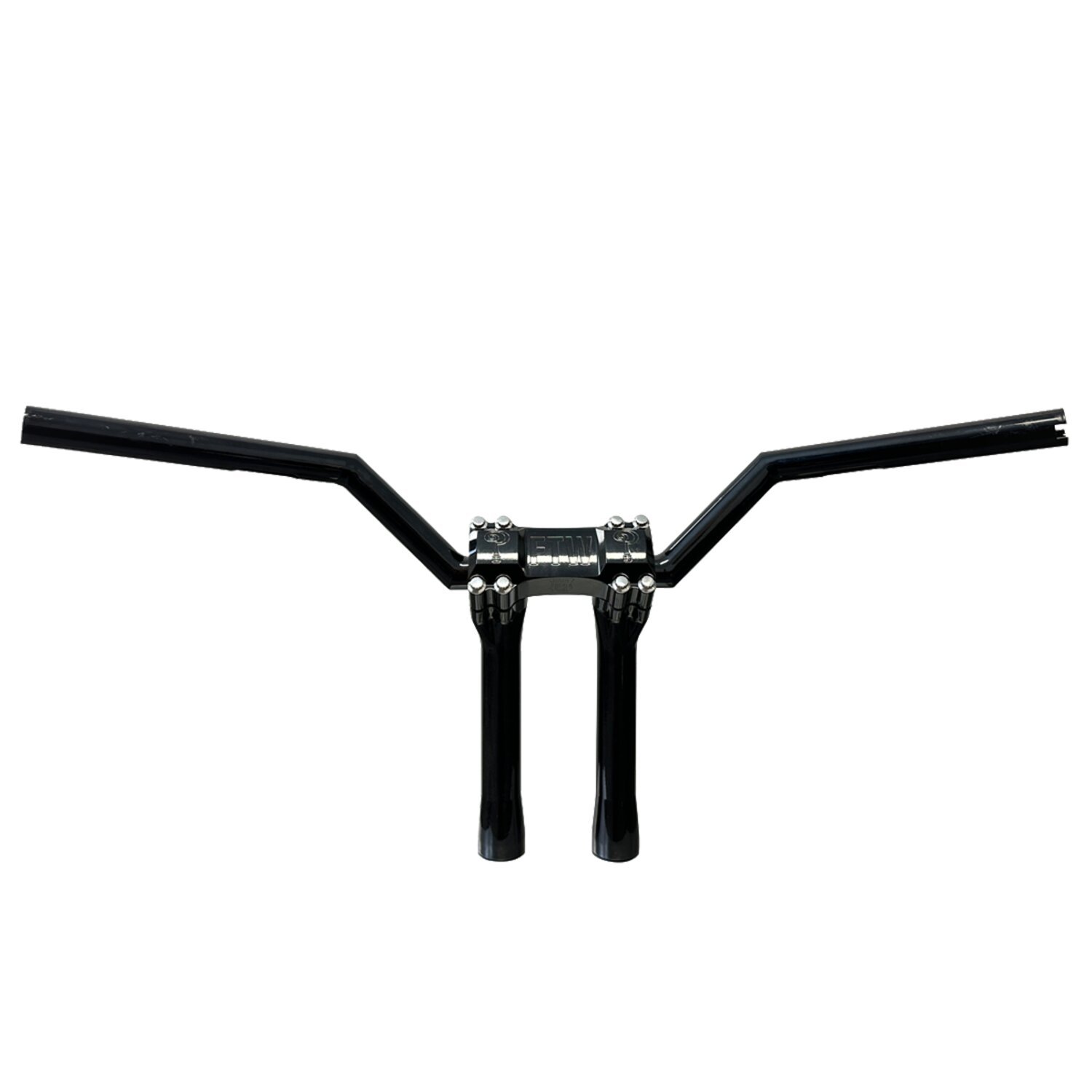 Indian Larry, BK Brawler aluminum handlebar 4" rise, Black, Powder Coated