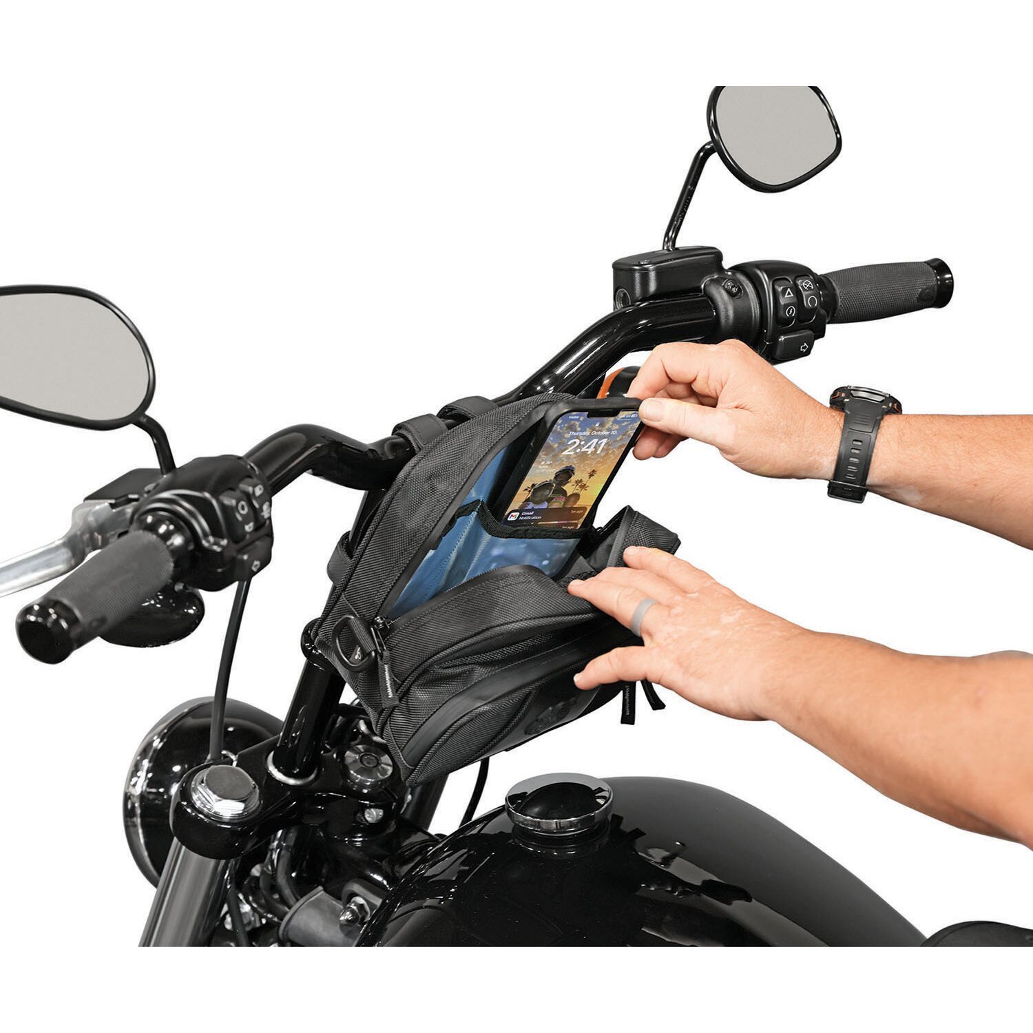 Nelson-Rigg, Route 1 Highway handlebar bag, Black