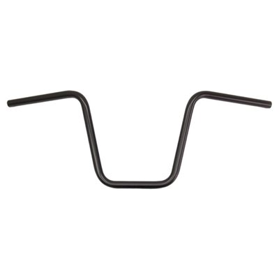 Steel. 
Comes with approval. 
3-hole. 
Dimpled. 
Approx. dimensions: 83cm wide x 30cm high x 9cm pullback x 20cm center width. 
Note: Check your local MCS dealer or the MCS sales department for exact type of approval and validity on bike model and years on the test report.