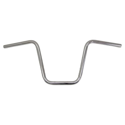 Steel.
Comes with approval.
3-hole.
Dimpled.
Approx. dimensions: 85cm wide x 35cm high x 9cm pullback x 20cm center width.
Note: Check your local MCS dealer or the MCS sales department for exact type of approval and validity on bike model and years on the test report.