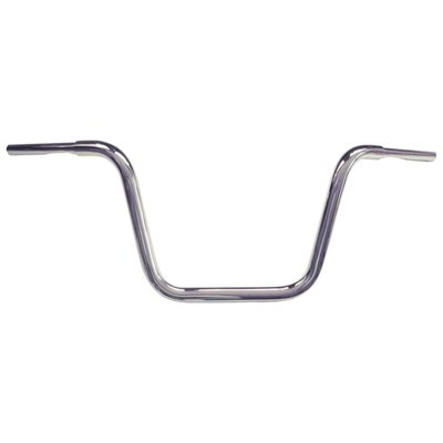 Steel. 
Comes with approval.
3-hole. 
Approx. dimensions: 93cm wide x 31cm high x 19cm pullback x 33cm center width. 
1-1/4" fat Apehanger which is 1" at the riser clamp area and 1" at handlebar controls. 
Note: Check your local MCS dealer or the MCS sales department for exact type of approval and validity on bike model and years on the test report.