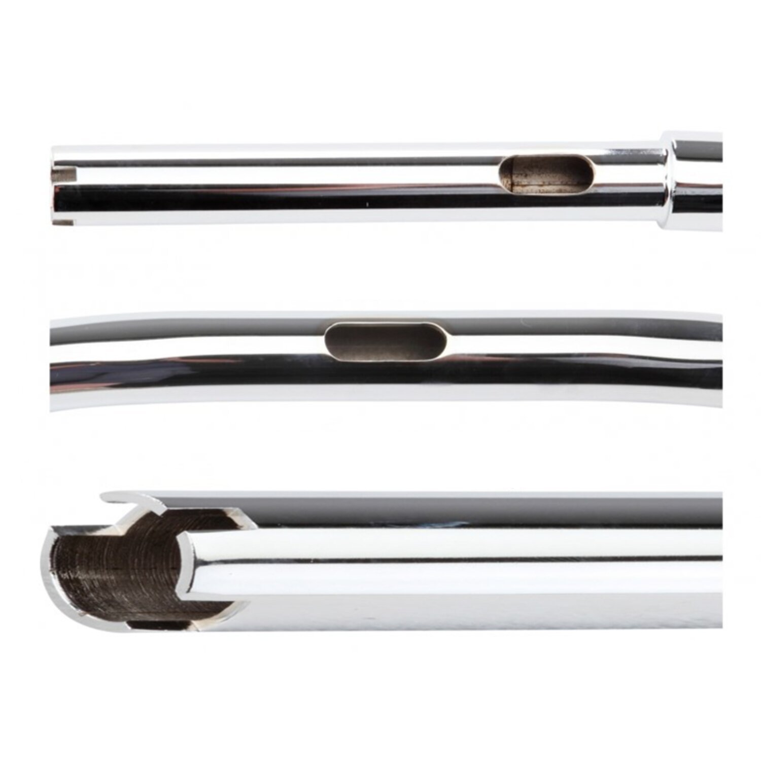 Fehling, 1" drag bar. 82cm, Silver, Chrome