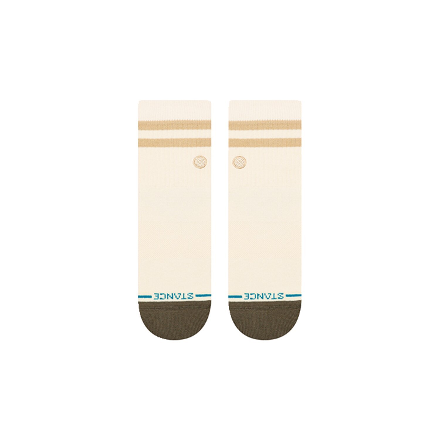 Stance Marled Stripe quarter socks, ivory, 43-46