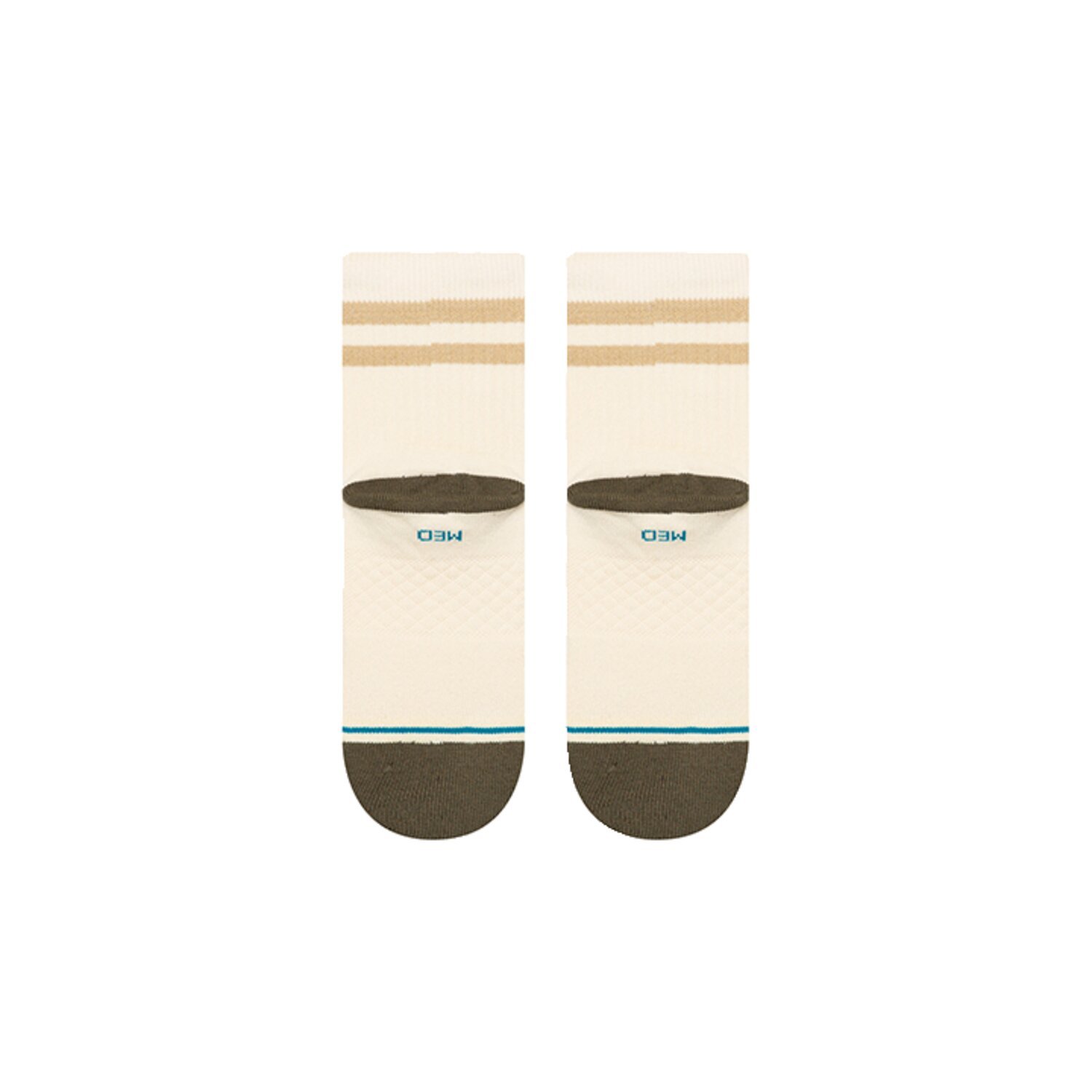 Stance Marled Stripe quarter socks, ivory, 43-46