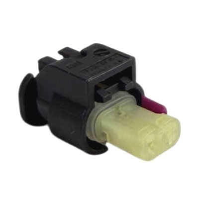 Engine temperature sensor 'B' 2-way female connector with terminals and wire seals. 
OEM replacement reference 69201299