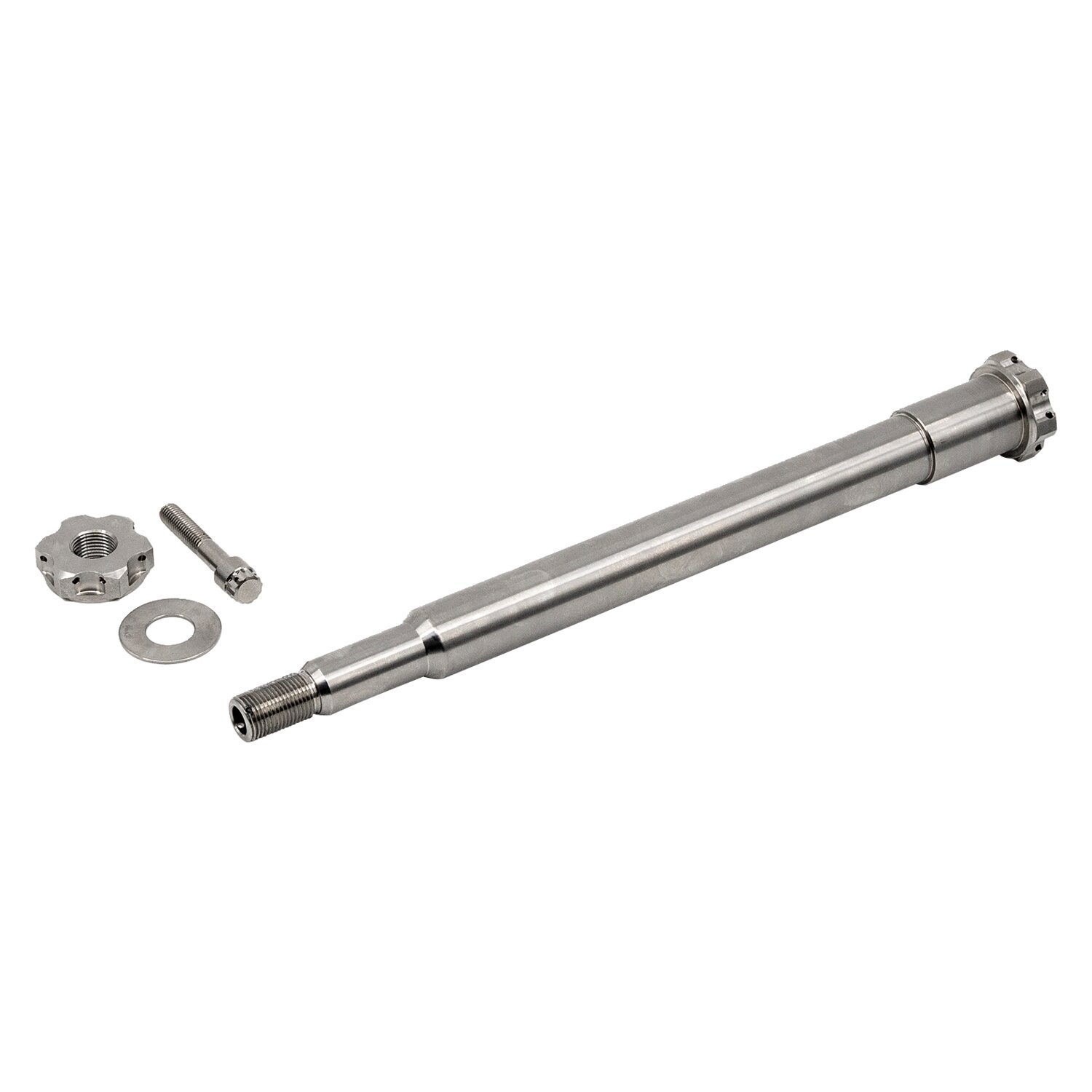 Trask, front wheel axle