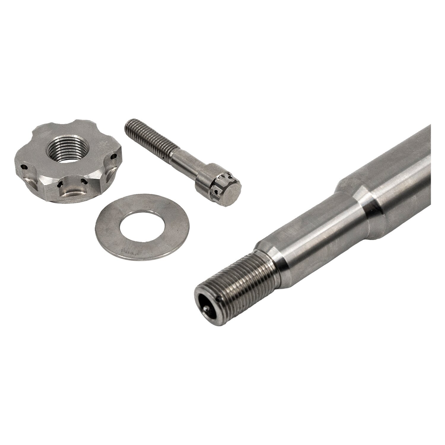 Trask, front wheel axle
