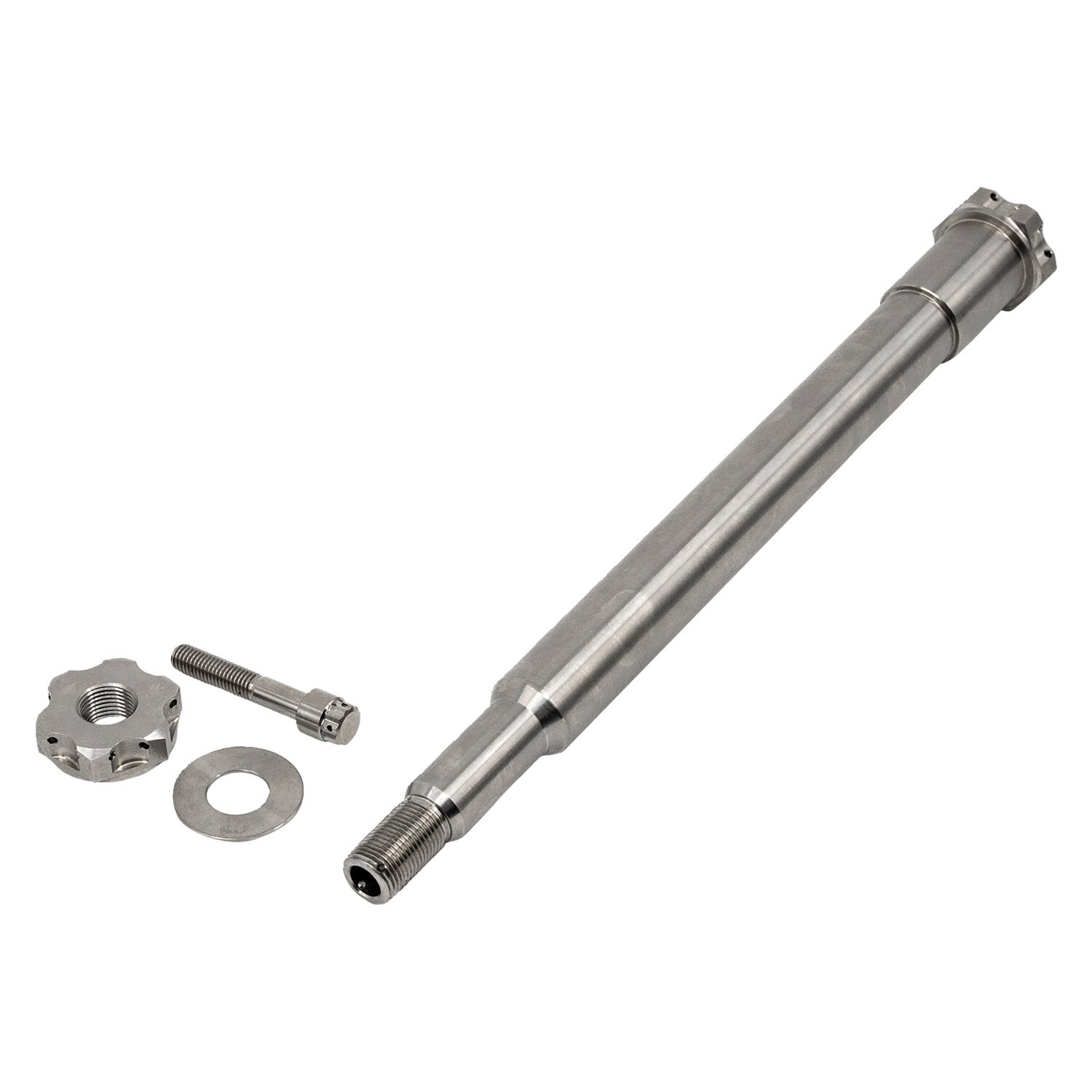 Trask, front wheel axle