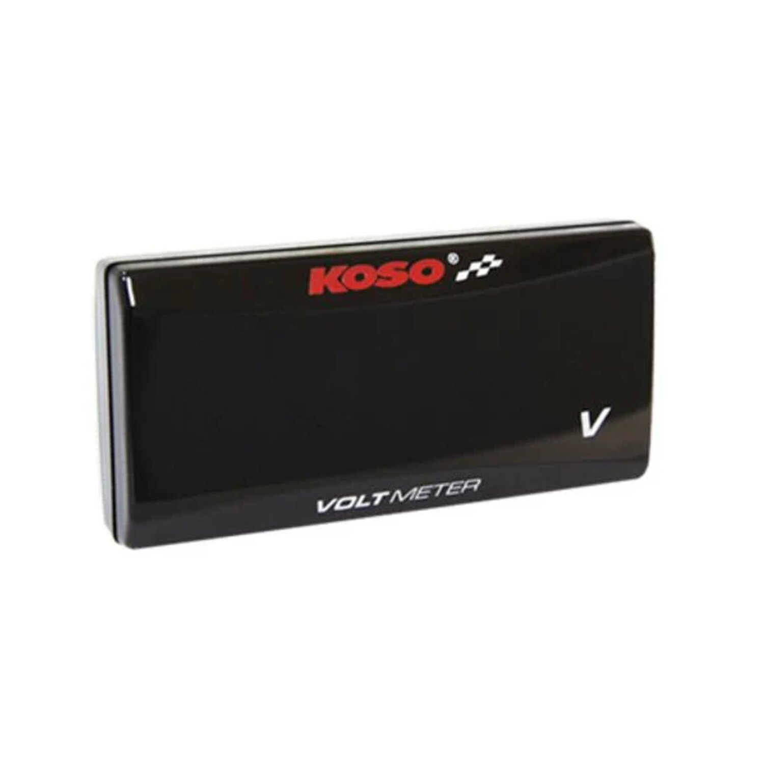 KOSO, Super-Slim digital volt meter. Red digits, Black