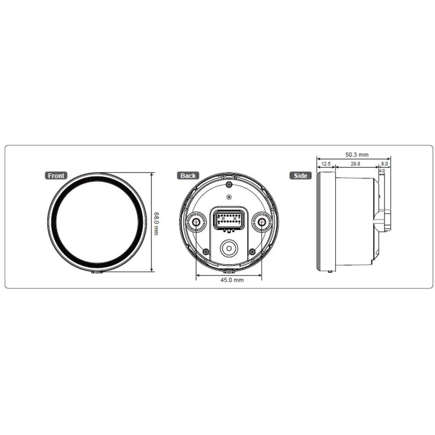 KOSO, D60 TNT-05 HD speedometer