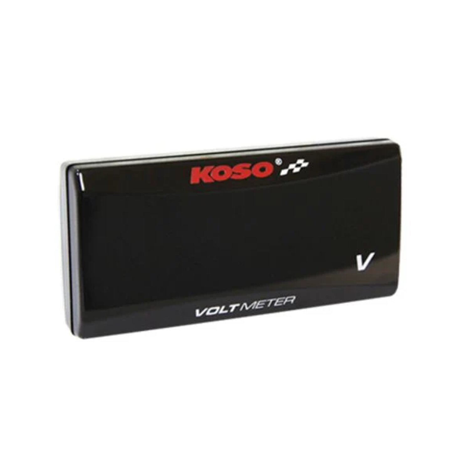 KOSO, Super-Slim digital volt meter. Blue digits, Black