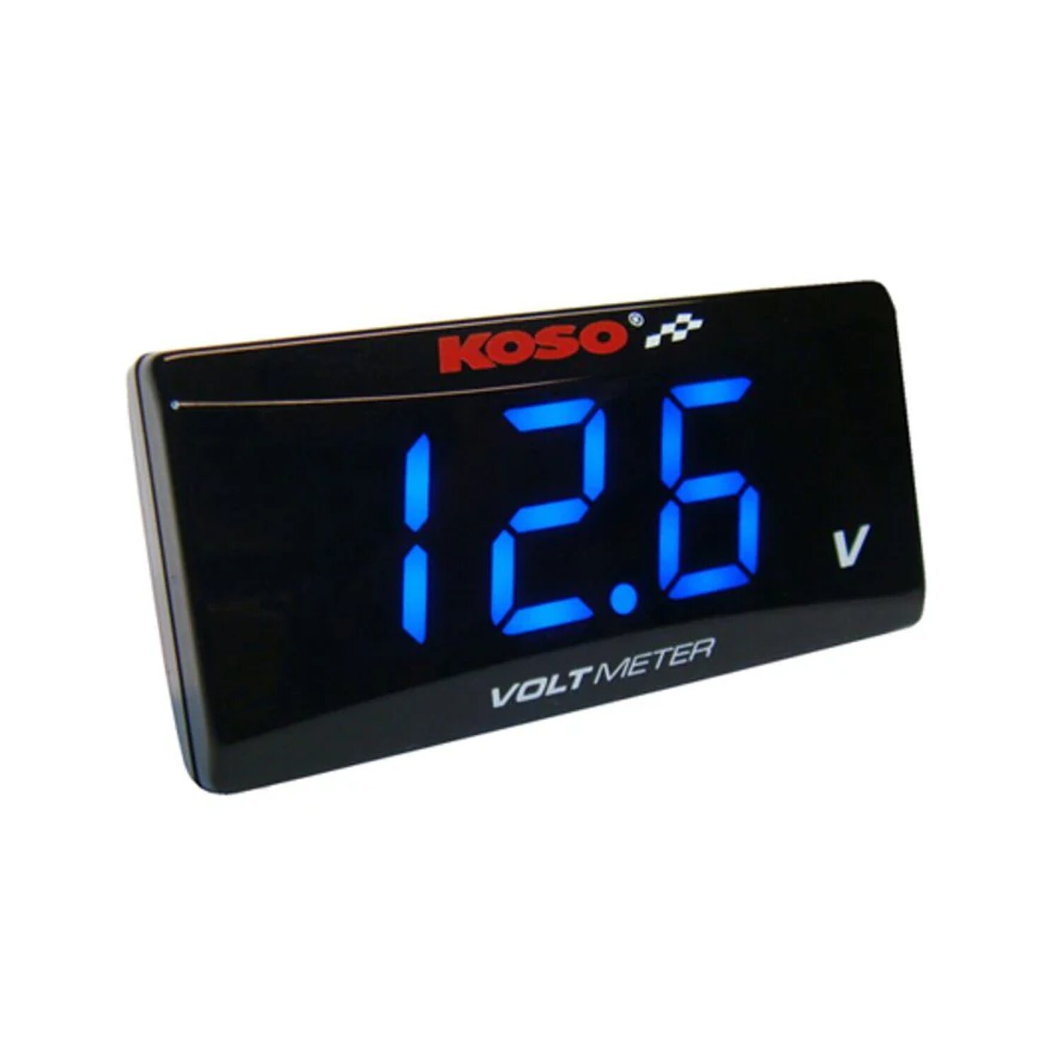 KOSO, Super-Slim digital volt meter. Blue digits