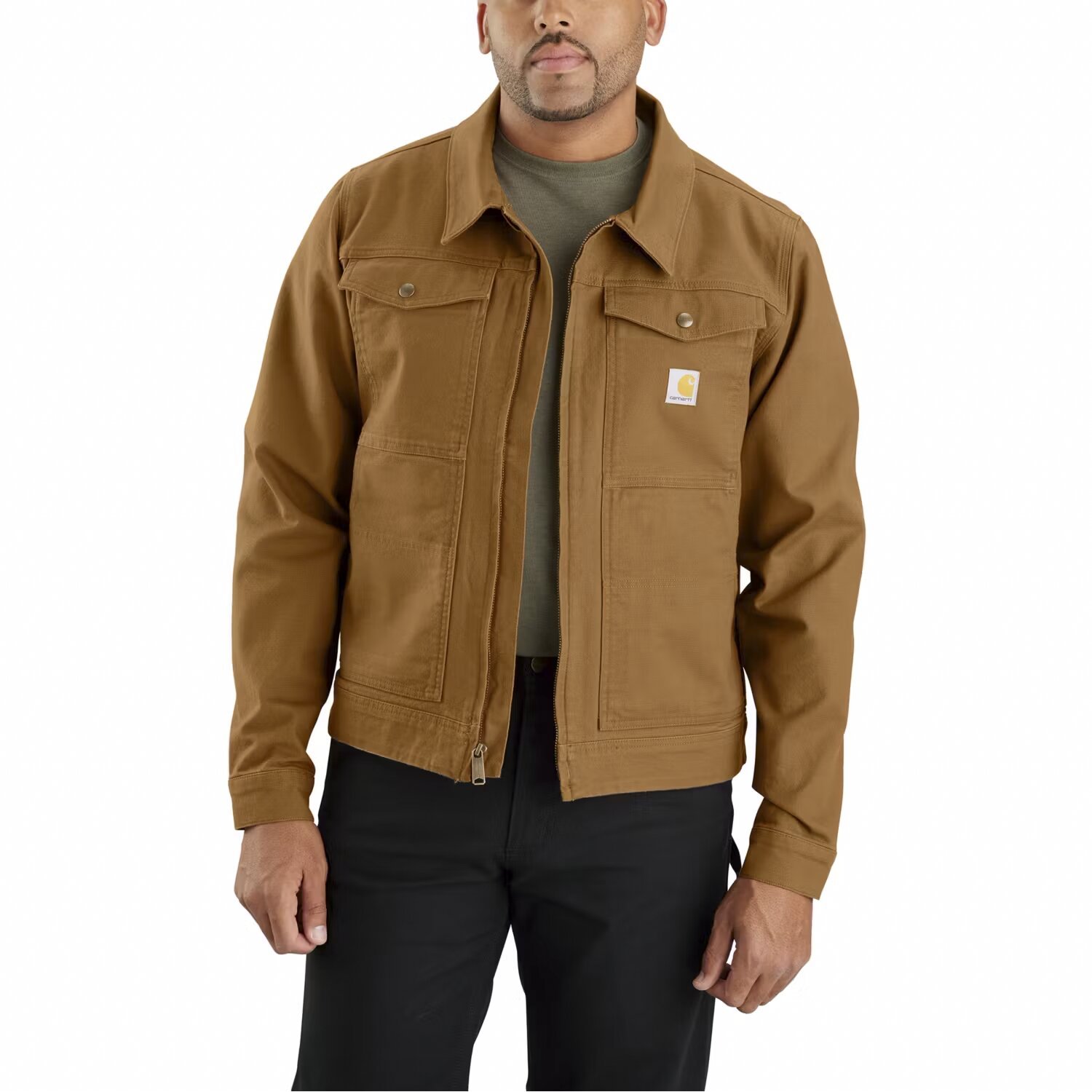 Carhartt Duck Relaxed Fit jacket, carhartt brown, S
