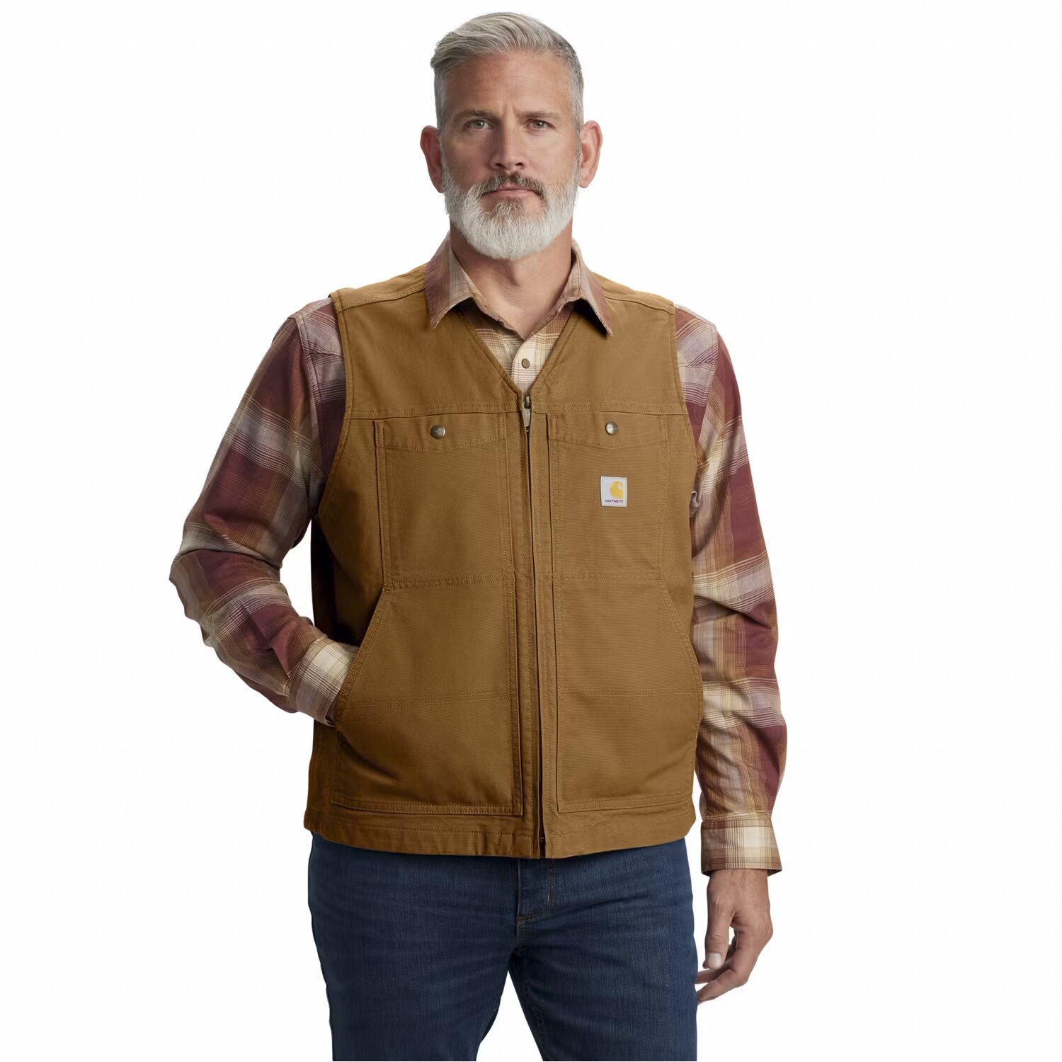Carhartt Montana Duck vest, carhartt brown, L