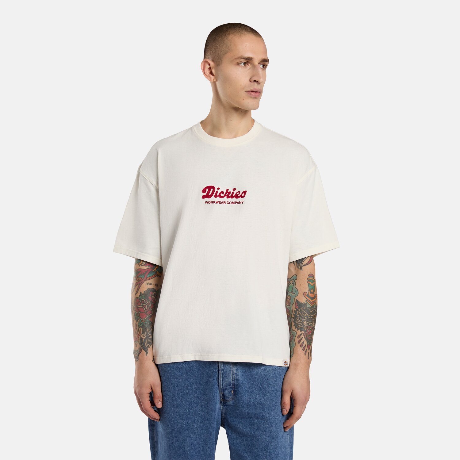 Dickies Lewistown Embro t-shirt, egret White, 2XL