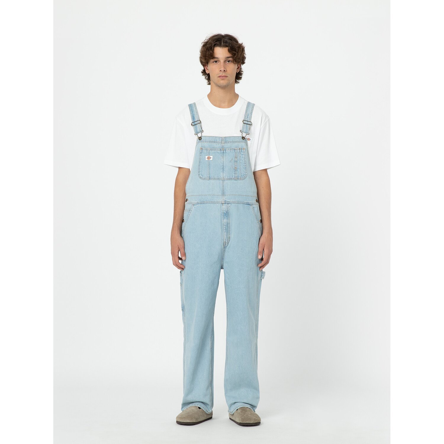 Dickies Dickies classic denim bib vntg blue, XL