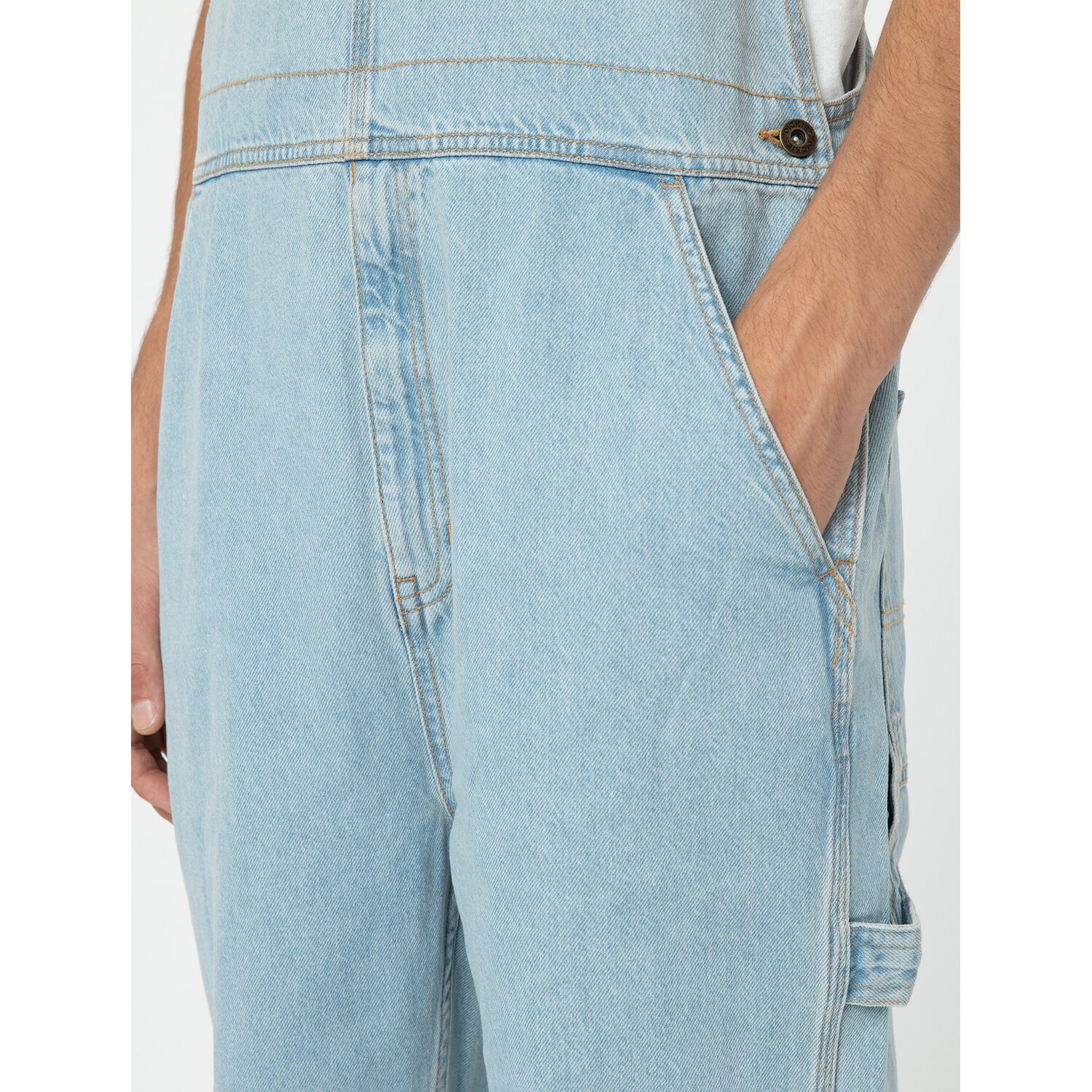 Dickies Dickies classic denim bib vntg blue, XL