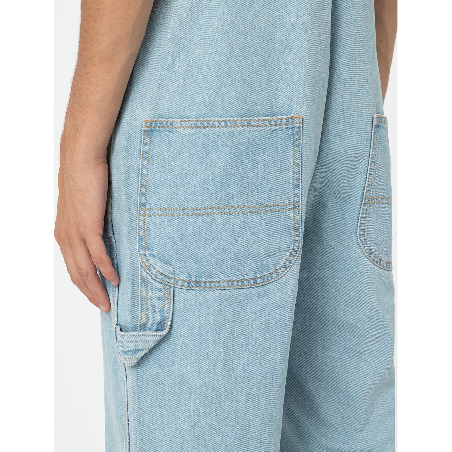 Dickies Dickies classic denim bib vntg blue, XL