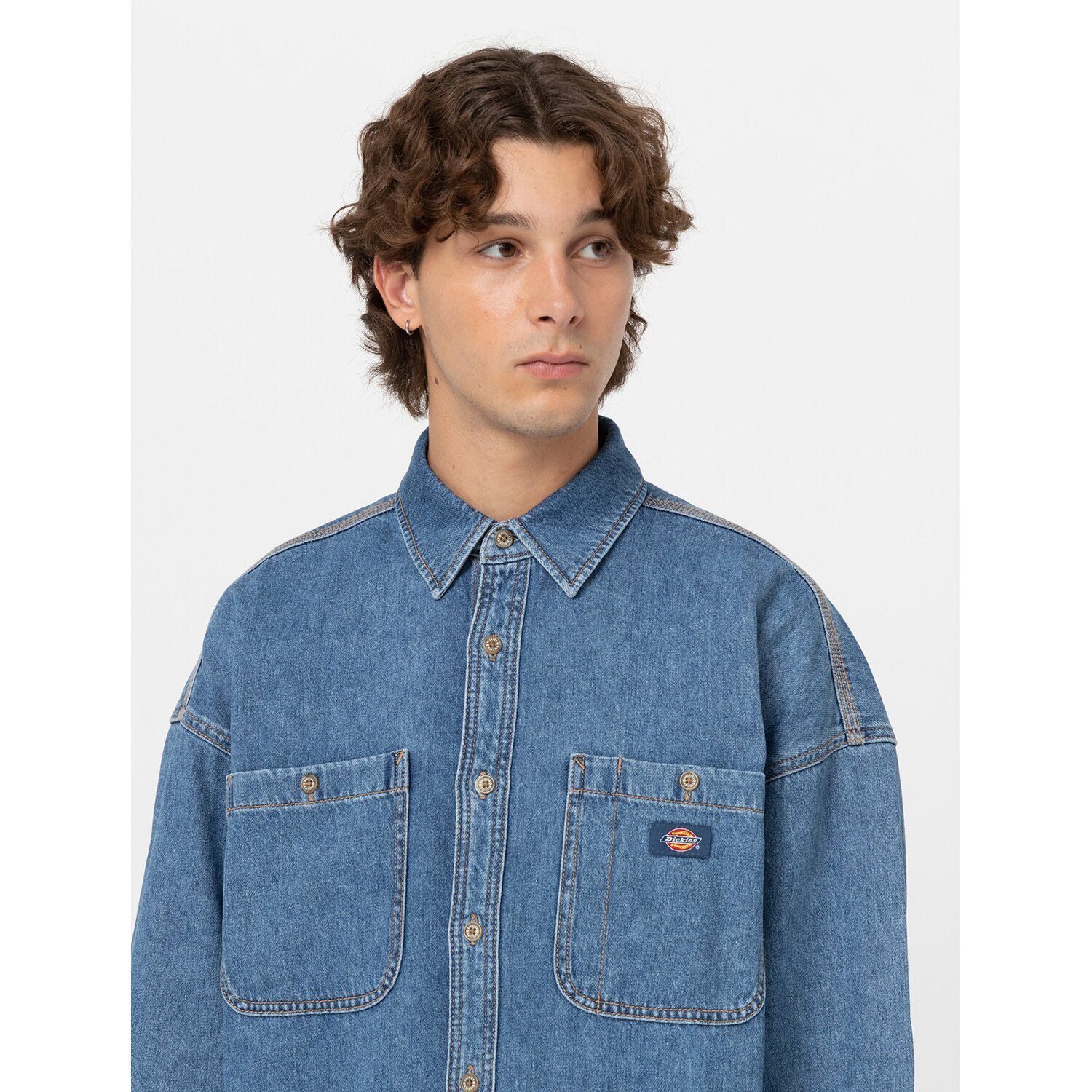 Dickies Houston shirt classic blue, L