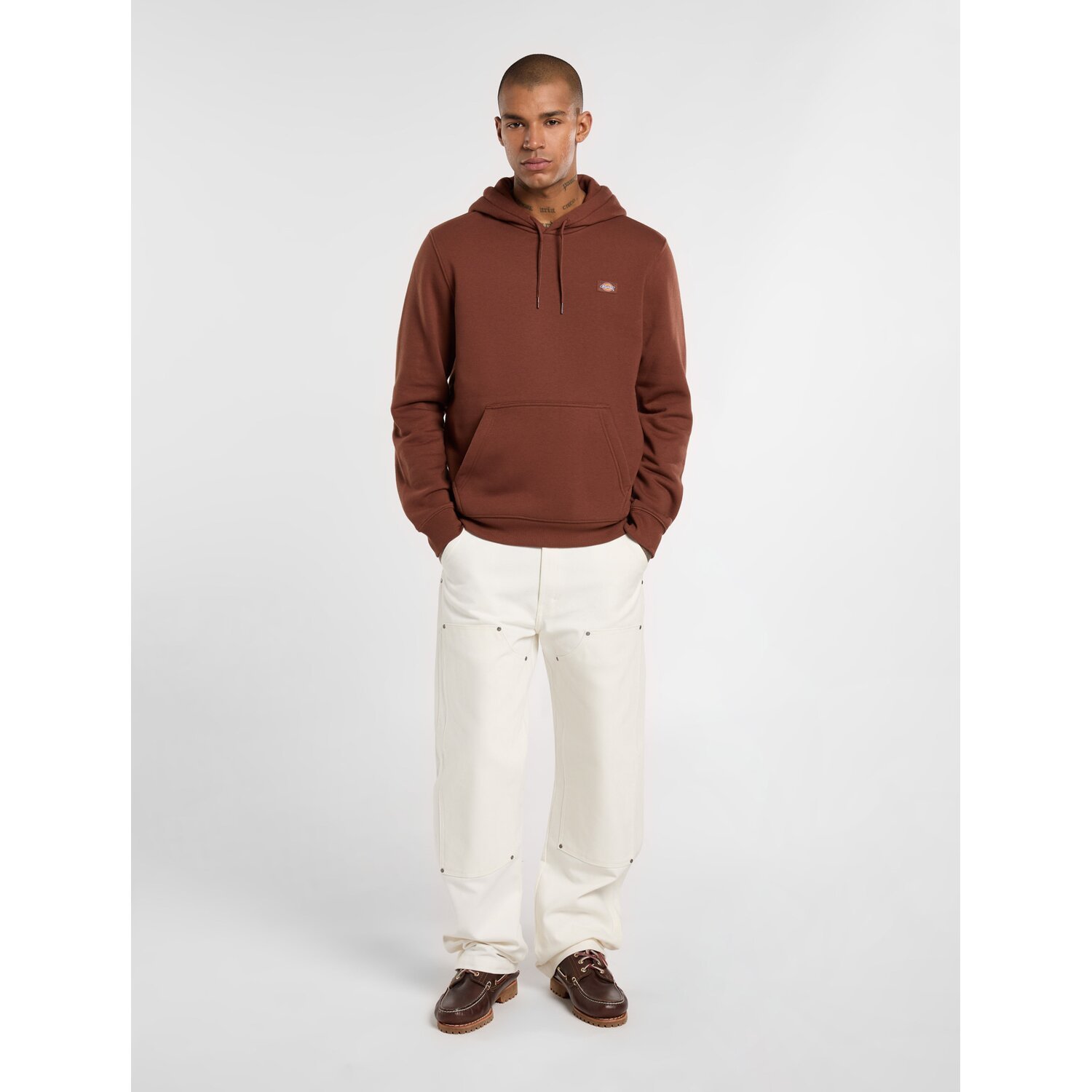 Dickies Oakport hoodie cappuccino, Brown, 2XL