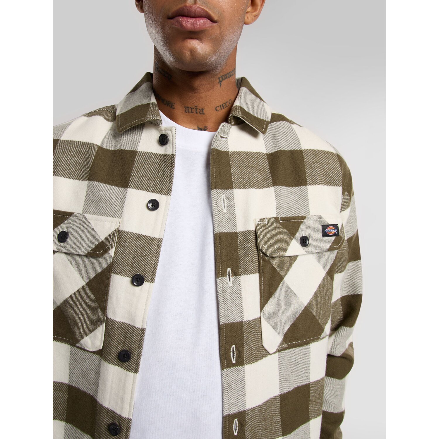 Dickies Sacramento shirt egret, Beige, 2XL