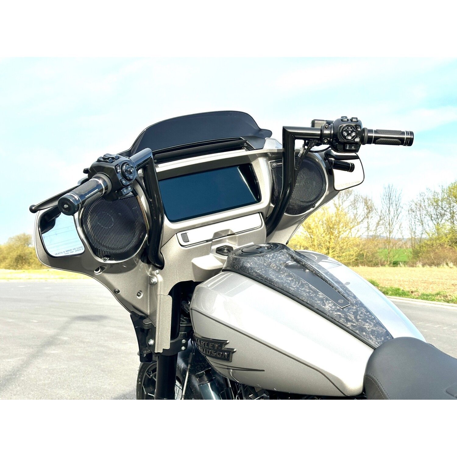 Kodlin, Flow-bar bagger handlebar 33cm high, Black, Powder Coated