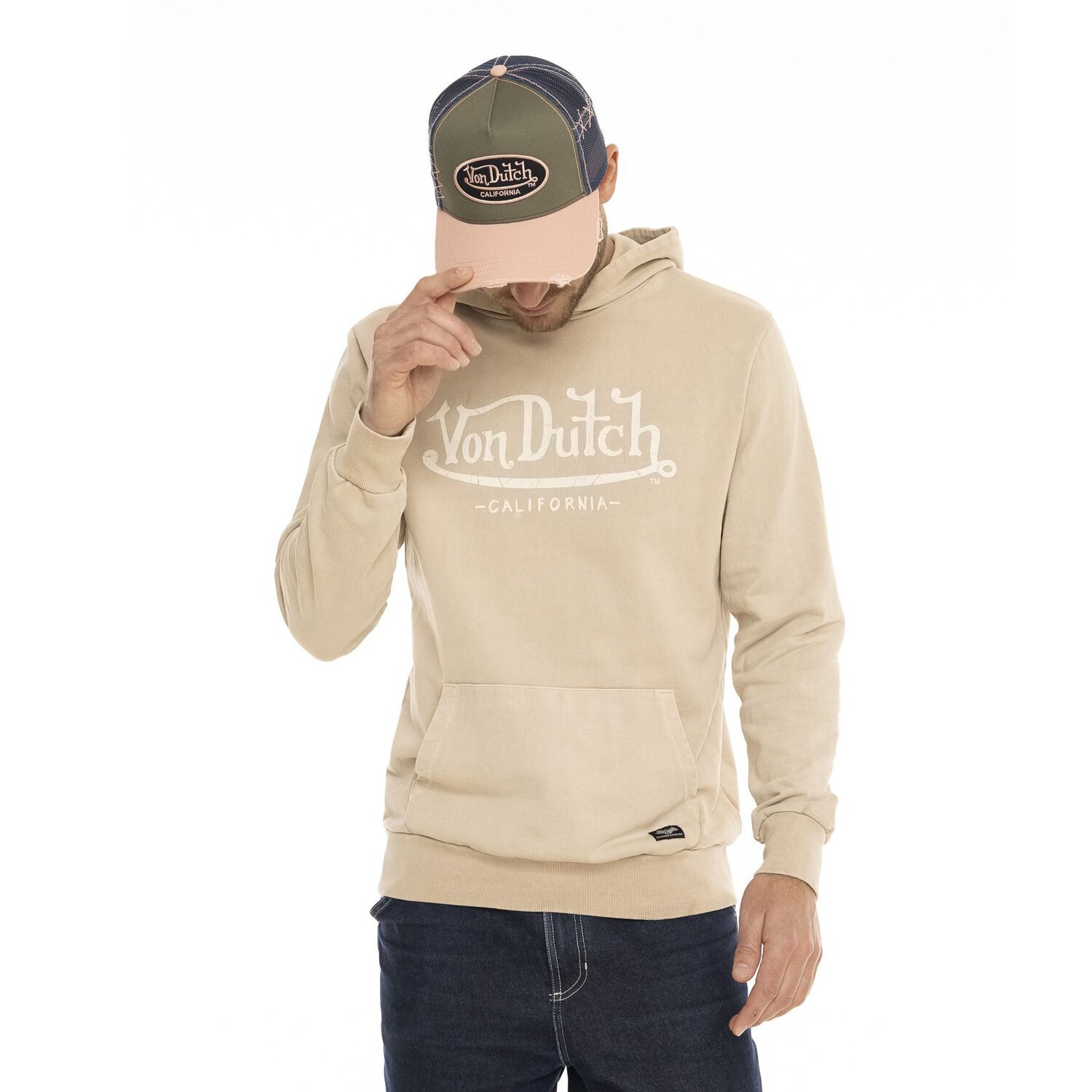 Von Dutch Youth hoodie brown, M