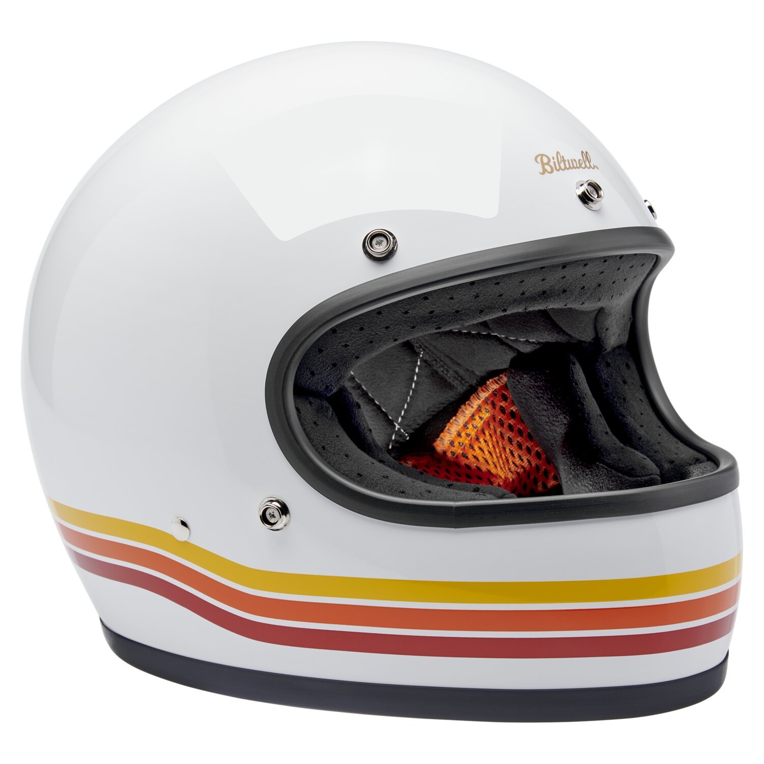 Biltwell Gringo helmet, sunset spectrum White, XS, Gloss
