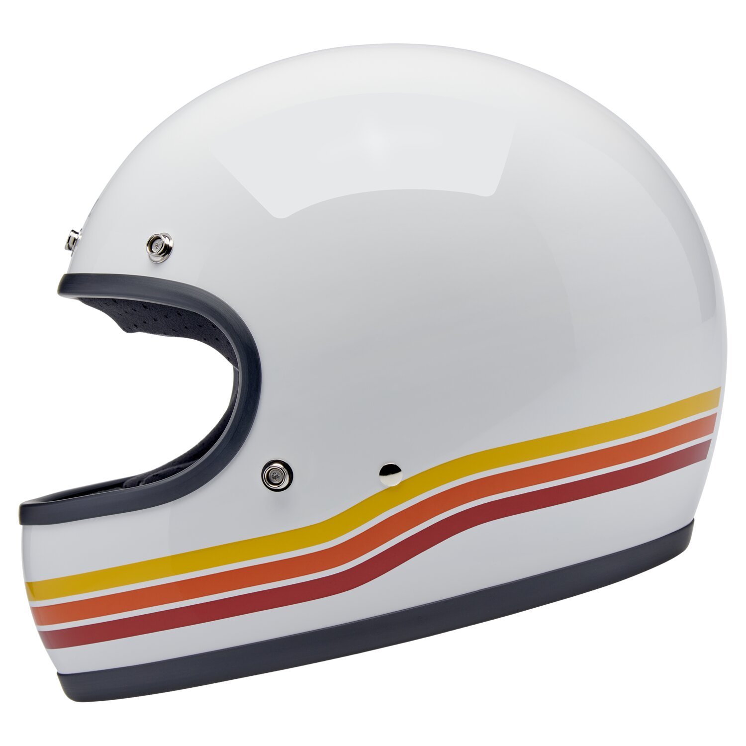 Biltwell Gringo helmet, sunset spectrum White, XS, Gloss