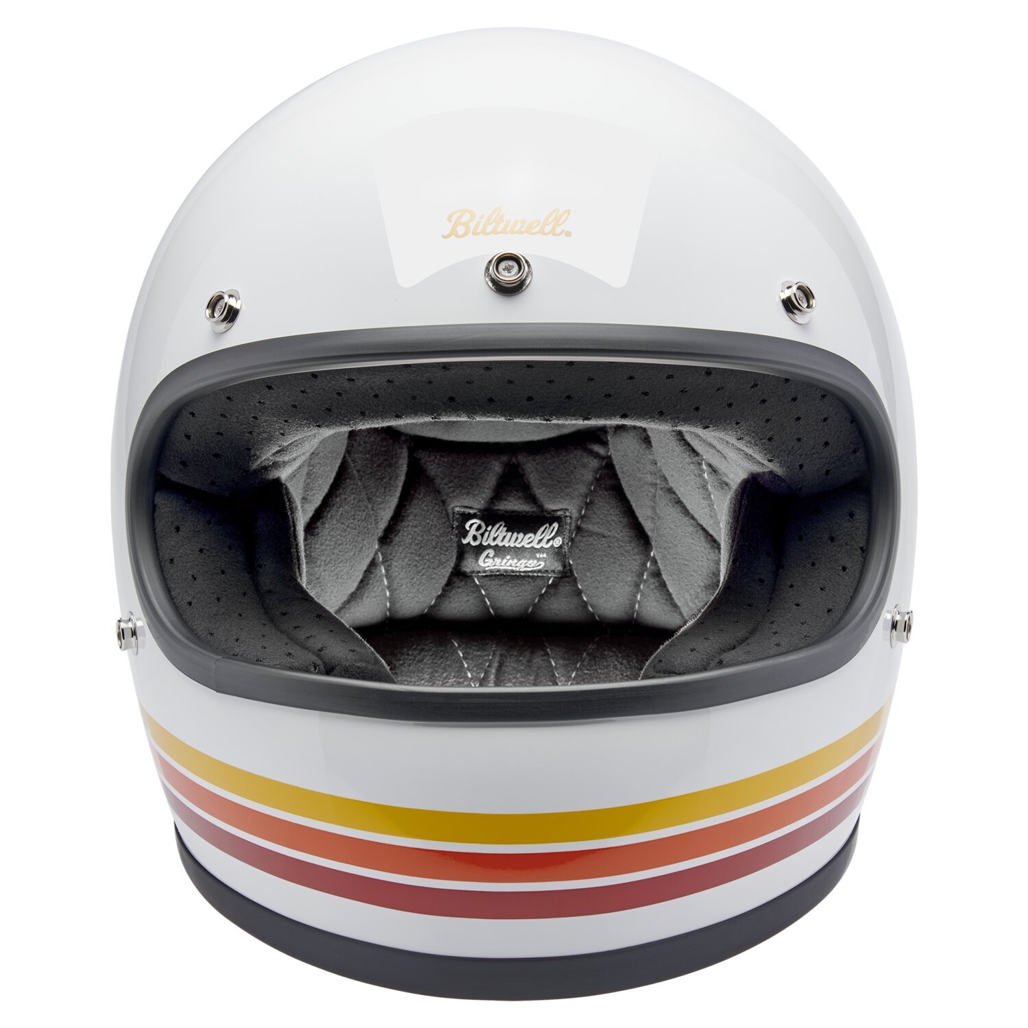 Biltwell Gringo helmet, sunset spectrum White, XS, Gloss