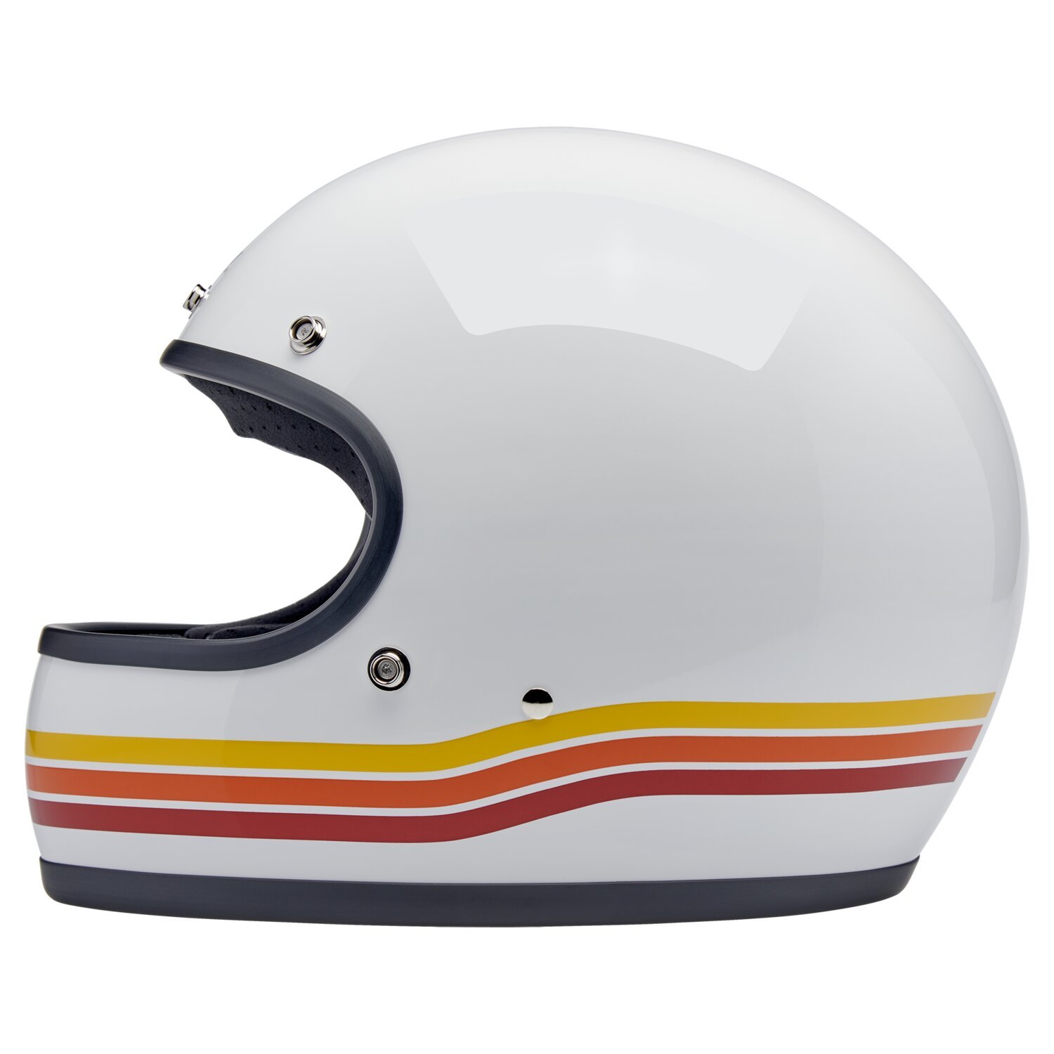 Biltwell Gringo helmet, sunset spectrum White, XS, Gloss