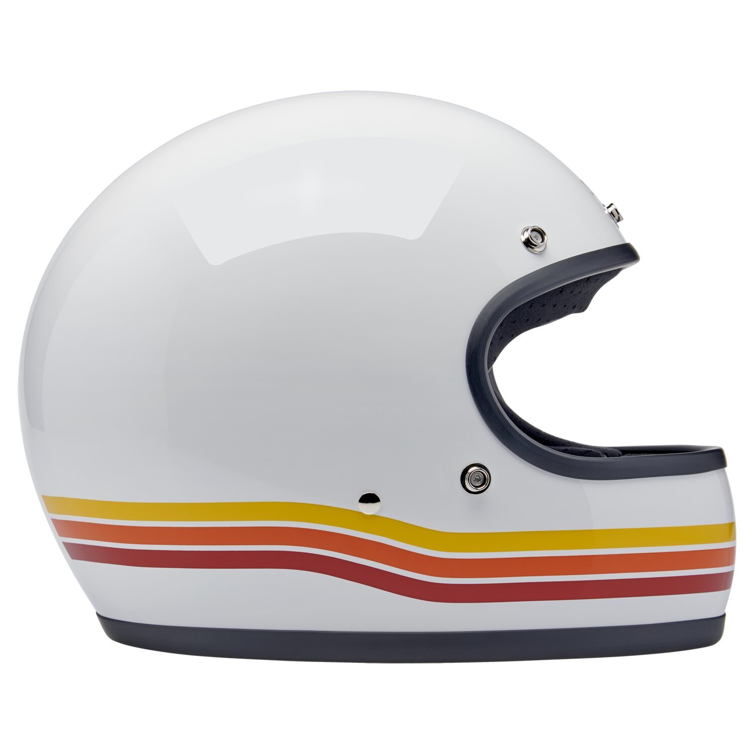 Biltwell Gringo helmet, sunset spectrum White, XS, Gloss