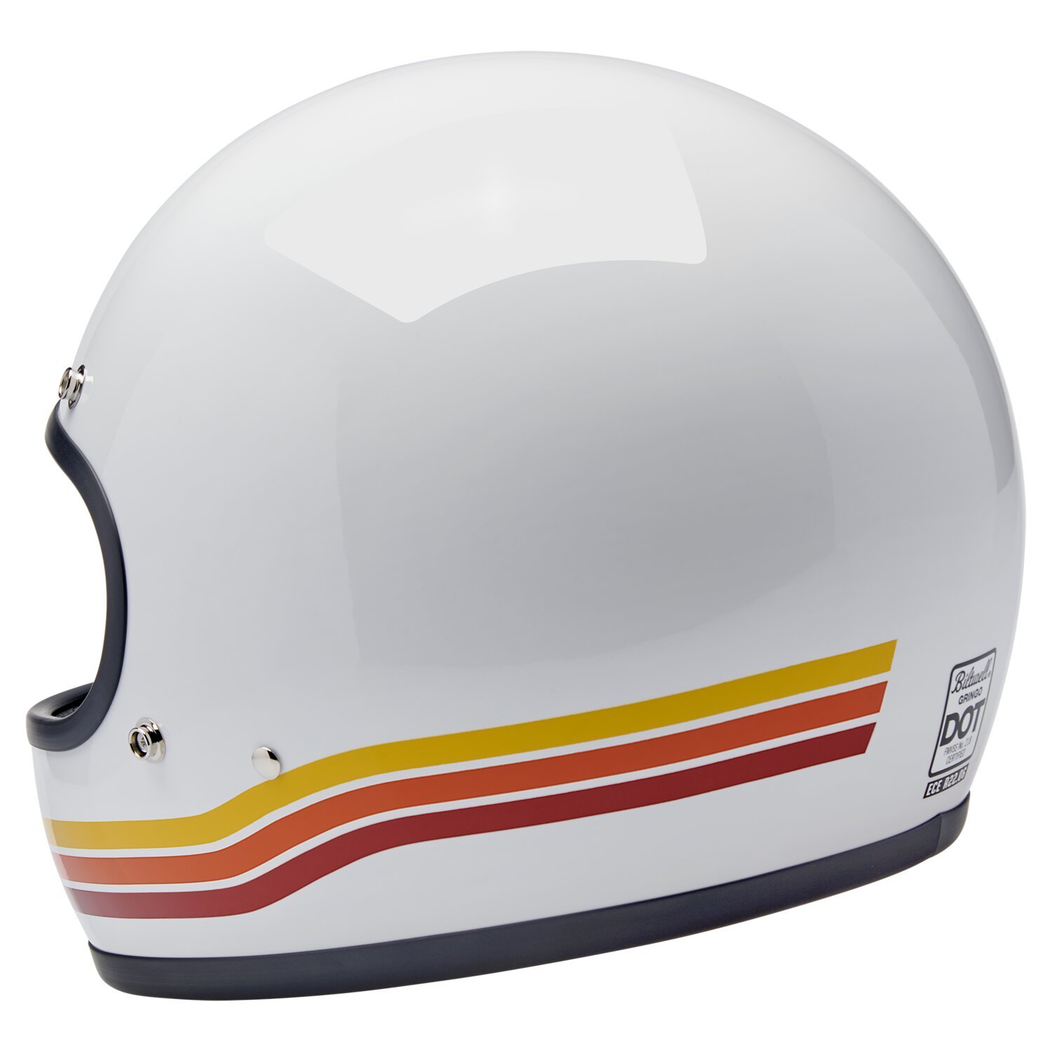 Biltwell Gringo helmet, sunset spectrum White, XS, Gloss