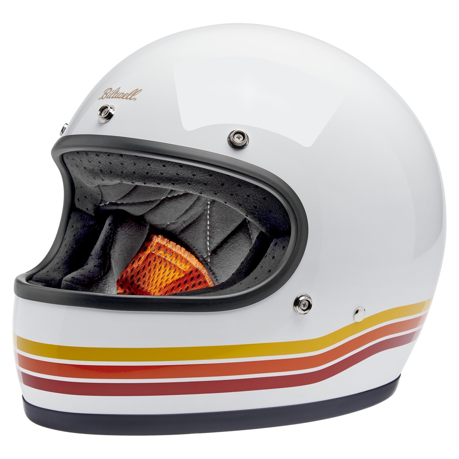 Biltwell Gringo helmet, sunset spectrum White, XS, Gloss