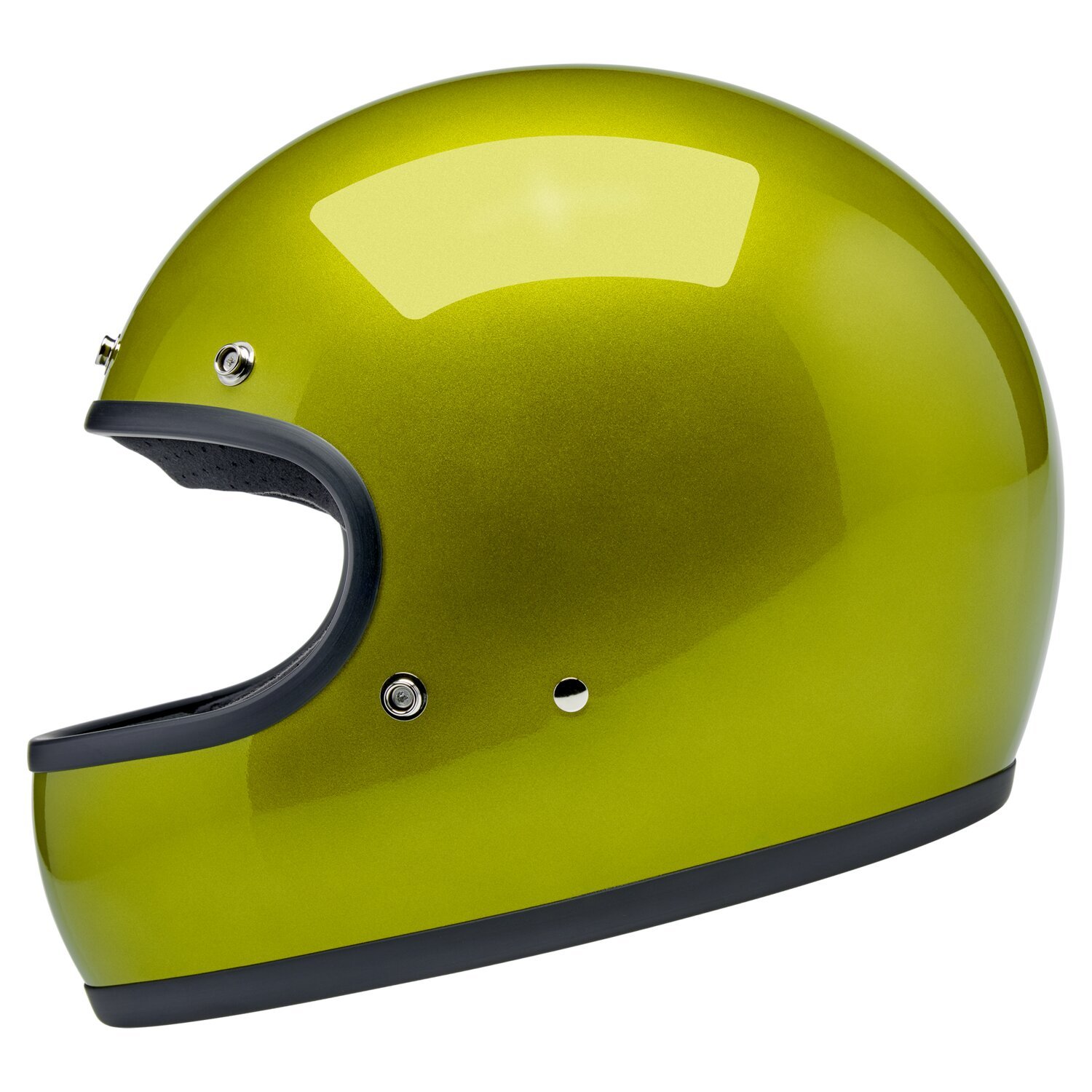 Biltwell Gringo helmet, metallic lime Yellow, XS, Metallic