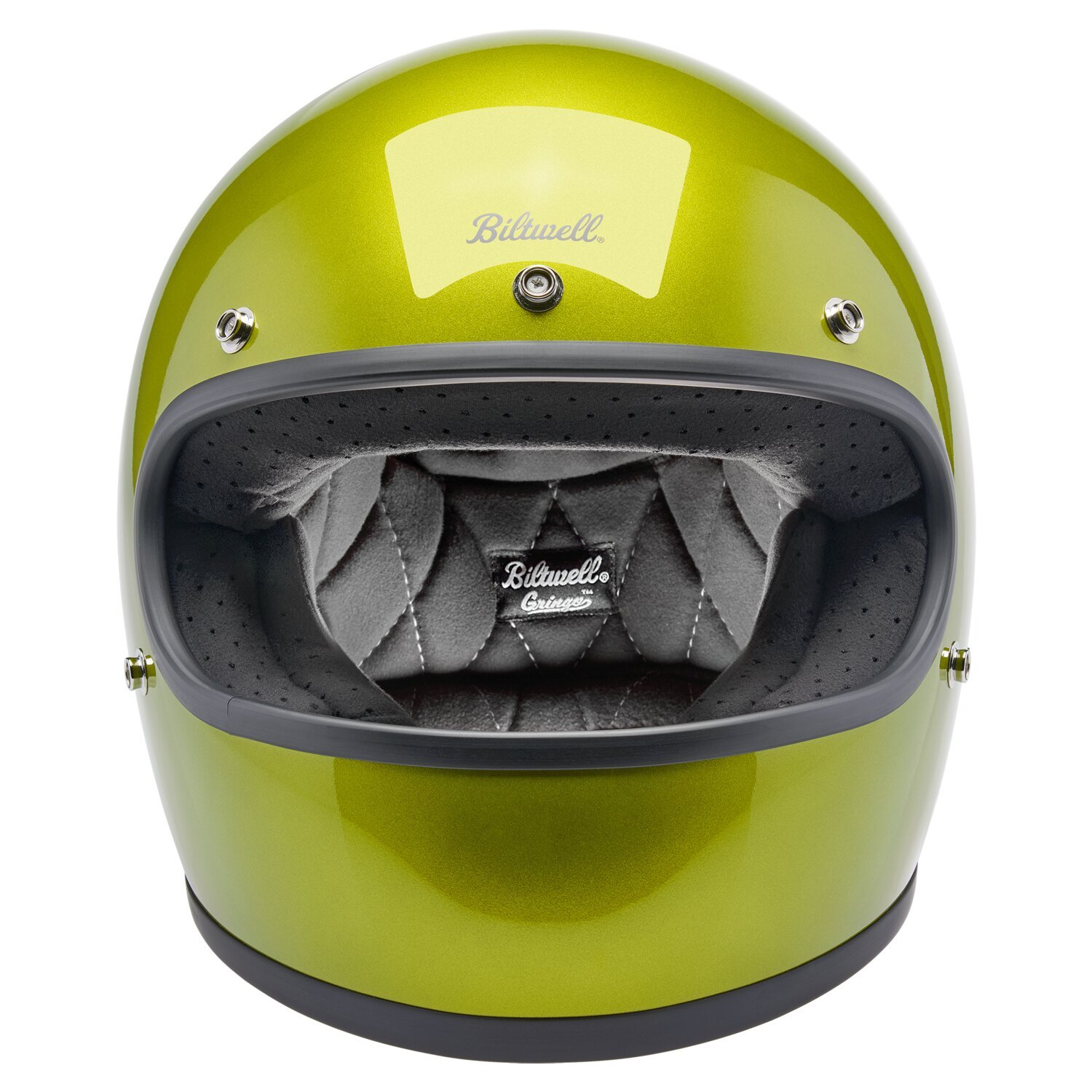 Biltwell Gringo helmet, metallic lime Yellow, XS, Metallic