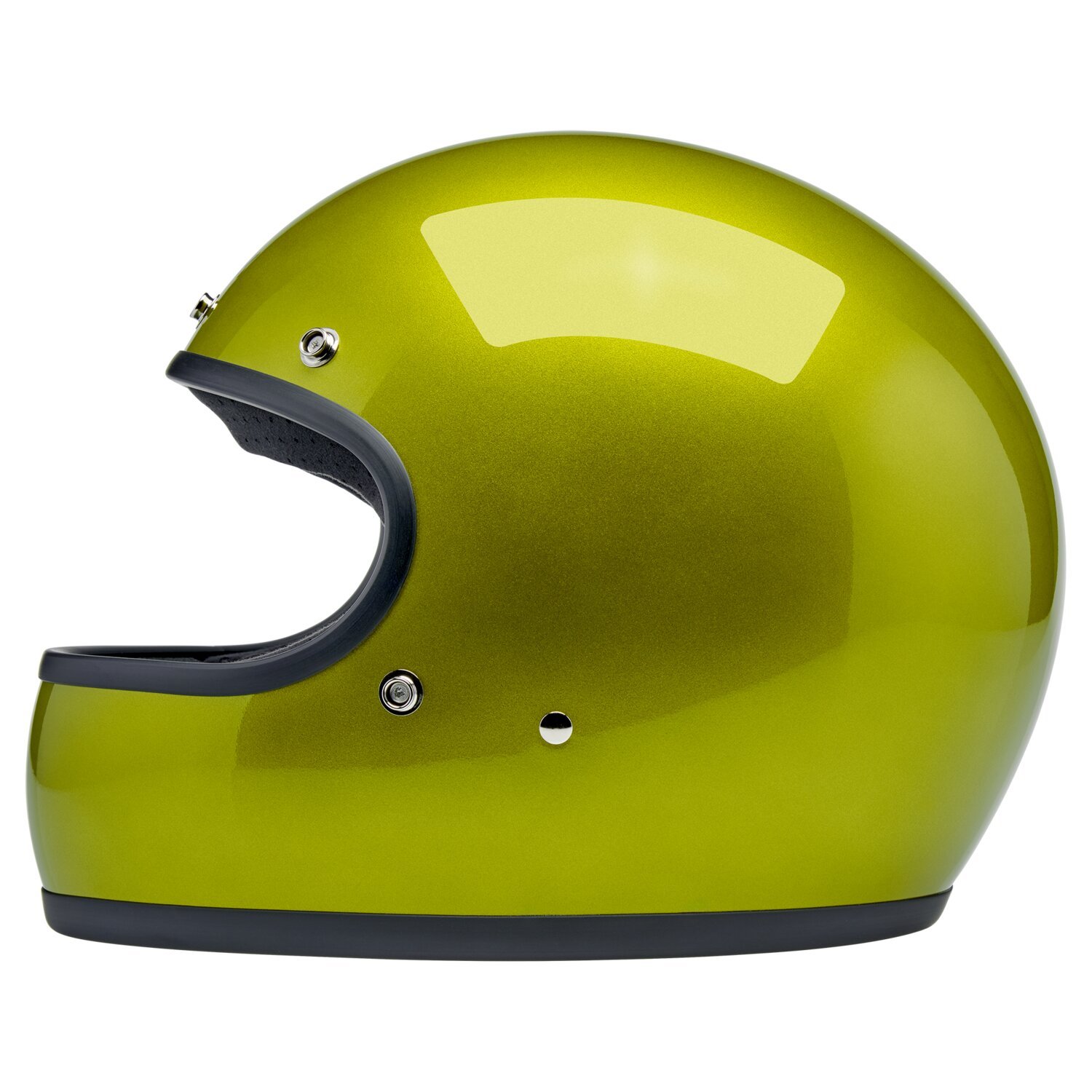 Biltwell Gringo helmet, metallic lime Yellow, XS, Metallic