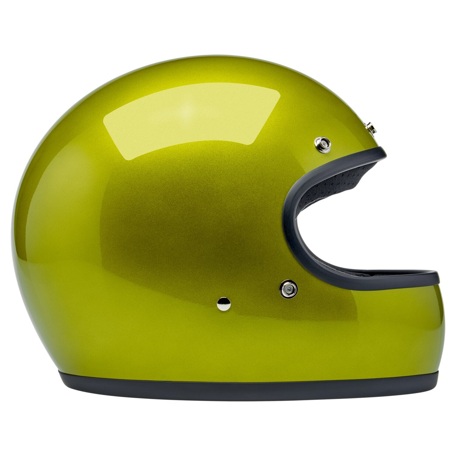 Biltwell Gringo helmet, metallic lime Yellow, XS, Metallic