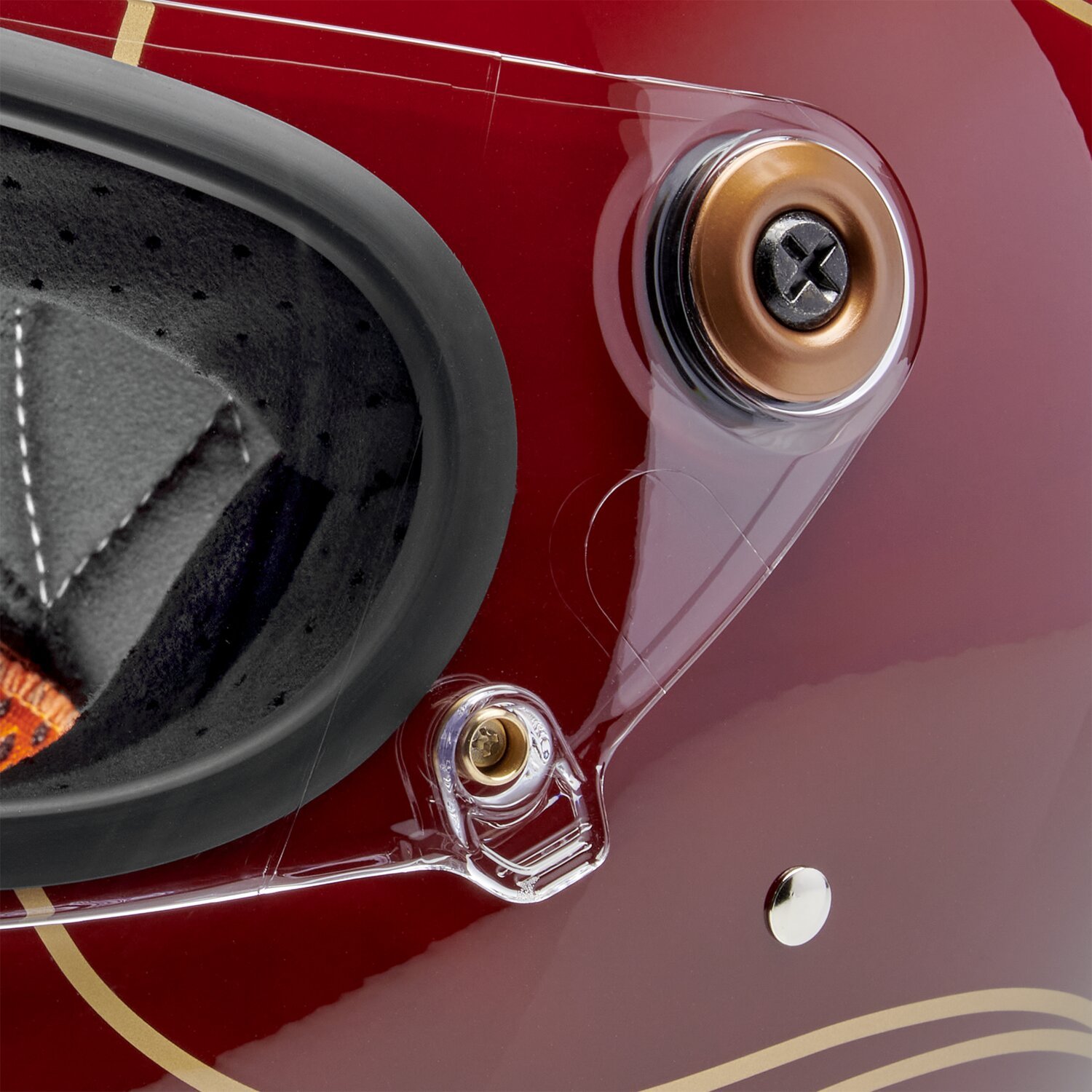 Biltwell Gringo S helmet Garnet Red Flames, XL, Gloss