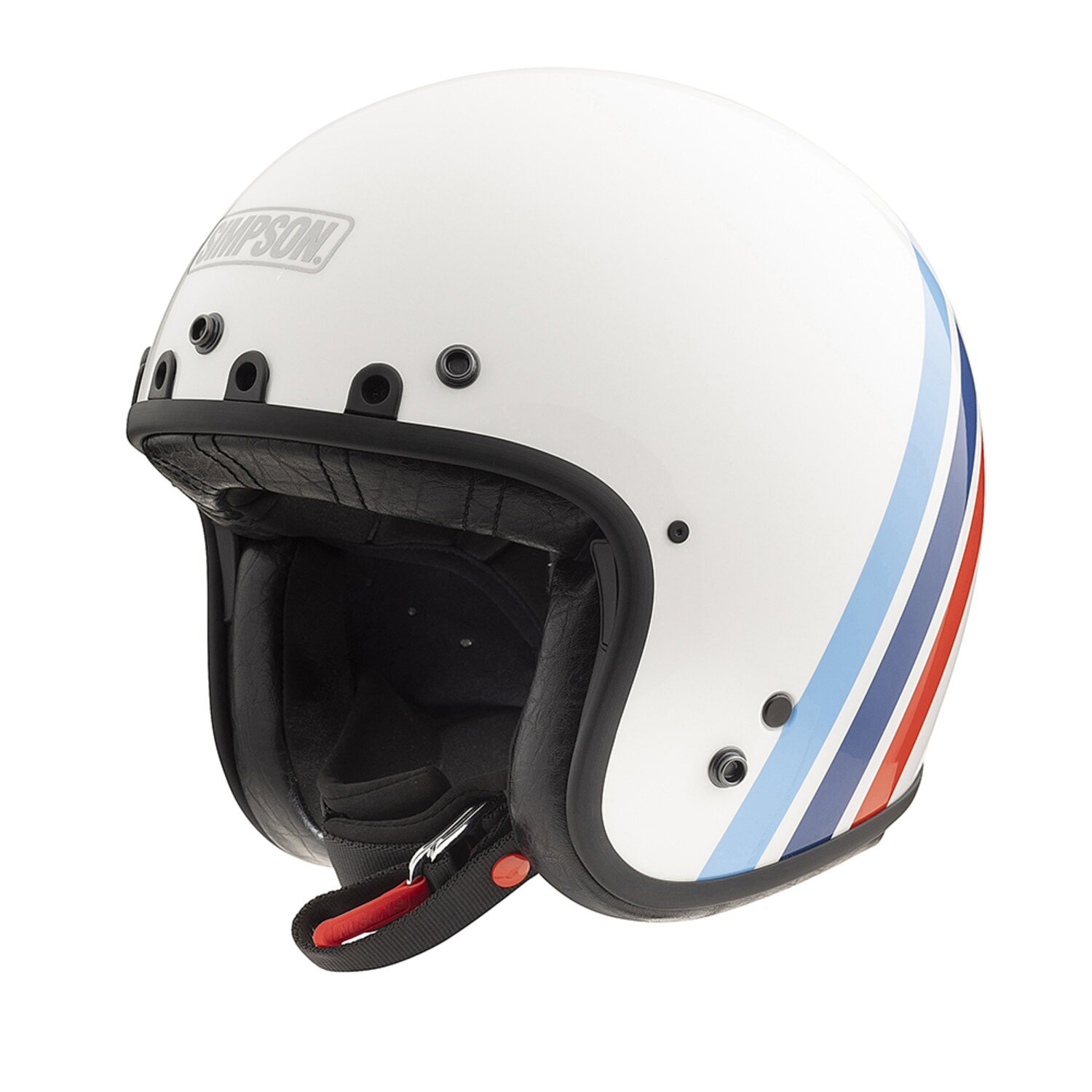 Simpson Chopper helmet werke, White, S, Matte