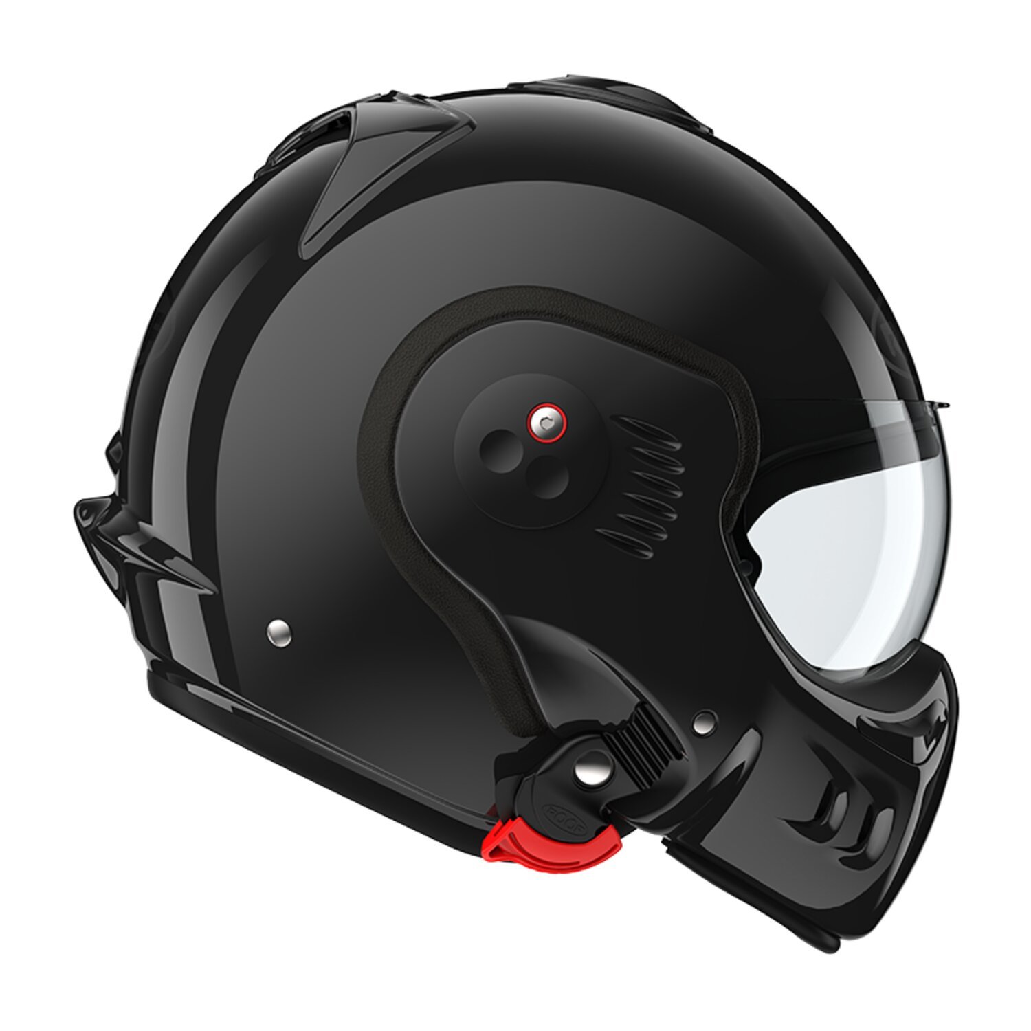 L — Roof Boxer Alpha helmet black, Gloss, L