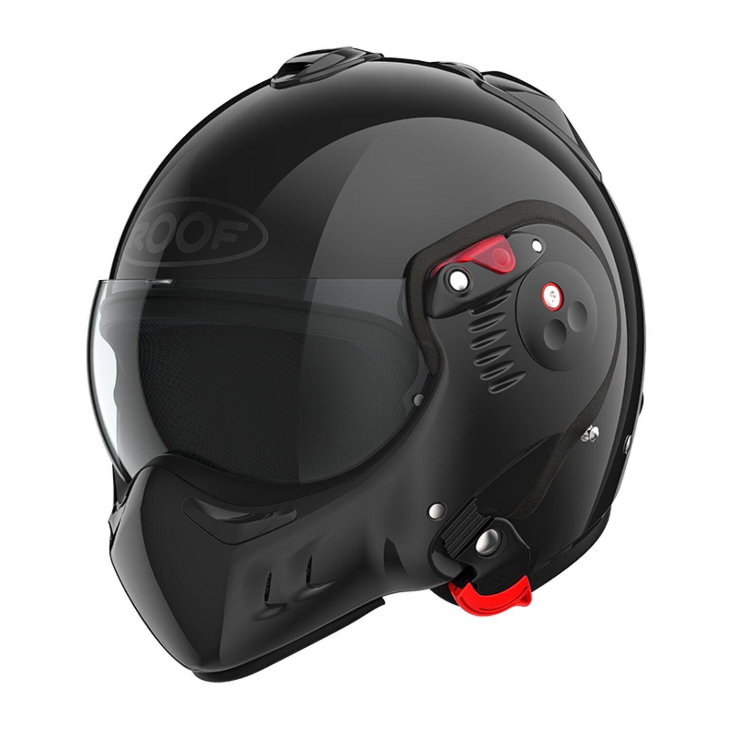 L — Roof Boxer Alpha helmet black, Gloss, L