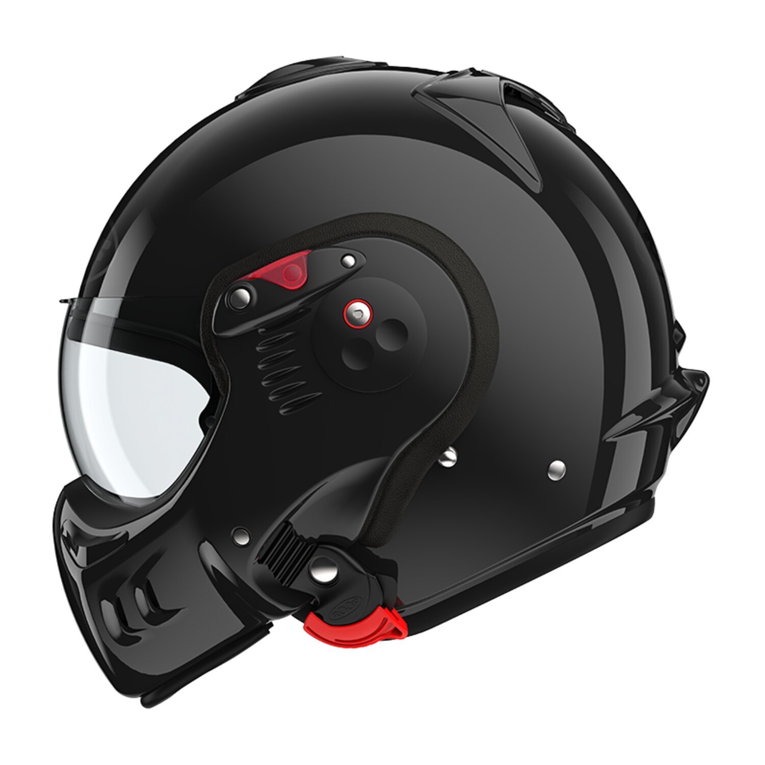 M — Roof Boxer Alpha helmet black, Gloss, M