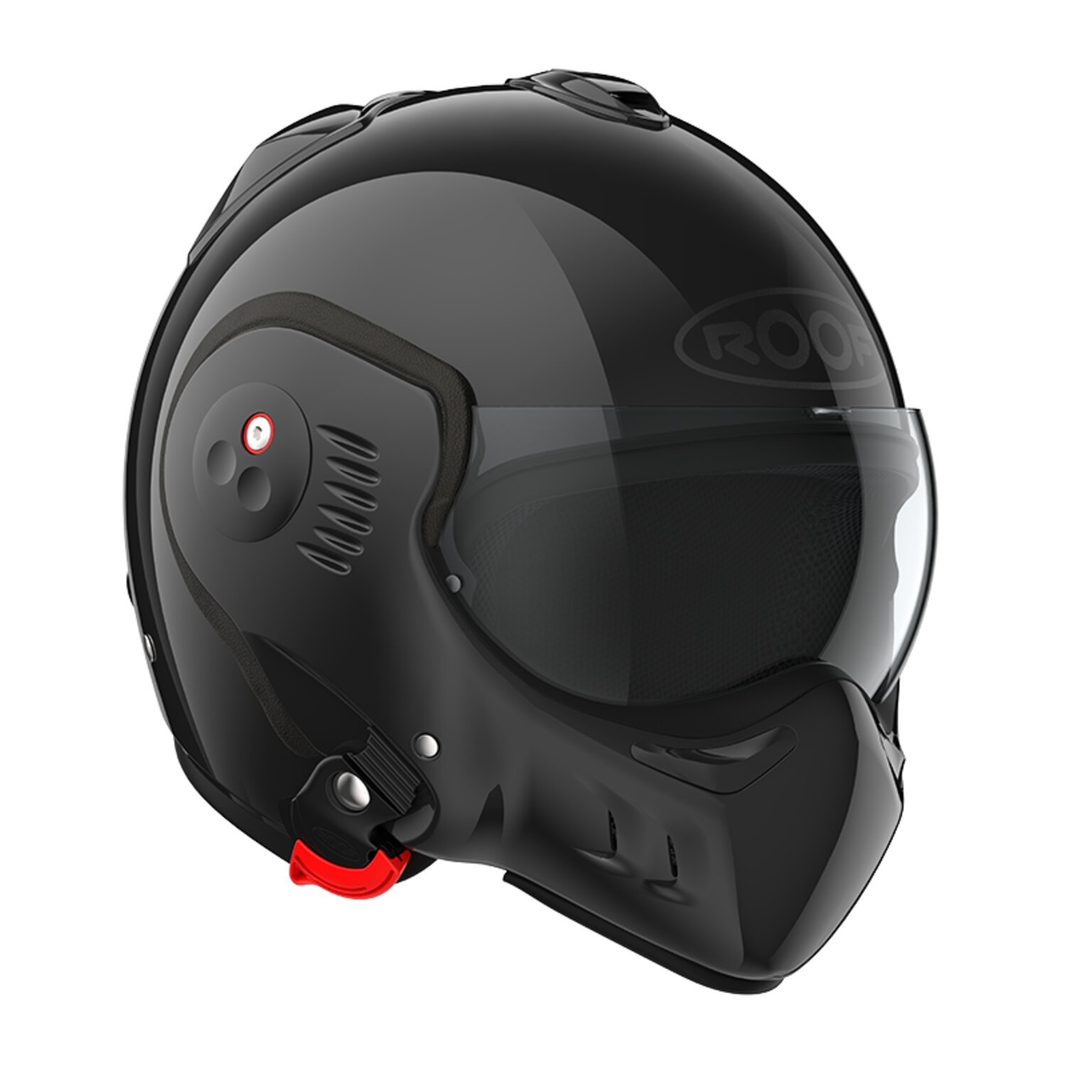 S — Roof Boxer Alpha helmet black, Gloss, S