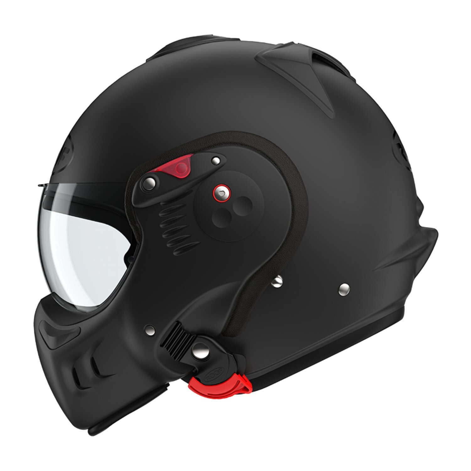 L — Roof Boxer Alpha helmet matt black, Matte, L