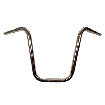 Bars are 32mm (1-1/4") diameter and have a 32mm (1-1/4") diameter riser clamp area and a 1" (25.4mm) grip area. Nothing better than an Apehanger to feel true freedom. From style to quality, these EU made Westland bars tick all the boxes! 
Note: Cables / wiring / brake lines may require extending. 
- 1-1/4" (32mm) diameter handlebar 
- 1-1/4" (32mm) diameter riser clamp area 
- 1" (25.4mm) diameter grip area
- Slotted for internal wiring 
- Notched for H-D e-throttle (TBW / Throttle By Wire). 
- Made of certified EN 10305-3 CR1 E195 S5) 3mm thick steel tubing 
- Precision TIG welded 
- Dimensions 44cm (17") high handlebar: A 900 mm, B 440 mm, C 440 mm, D 200 mm, E 145 mm, F 300 mm, G 200 mm