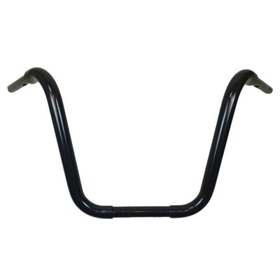 Ultra Ape bars come in an extra thick 38mm (1-1/2") diameter, have a 32mm (1-1/4") diameter riser clamp area and a 1" (25.4mm) grip area. With a powder coated satin gloss black finish. Nothing better than an apehanger to feel true freedom. From style to quality, these EU made Westland bars tick all the boxes! 
Note: Cables / wiring / brake lines may require extending. 
- 1-1/2" (38mm) diameter handlebar 
- 1-1/4" (32mm) diameter riser clamp area 
- 1" (25.4mm) diameter grip area 
- Slotted/pre-drilled for internal wiring 
- Notched for H-D e-throttle (TBW / Throttle By Wire) 
- Made of 38x3mm, 32x3mm and 25.4x2mm EN 10305-3 CR1 E195 S5 certified cold rolled steel tubing 
- Precision TIG welded 
- Dimensions 41cm (16") high handlebar in mm: A= 900, B= 410, C= 370, D= 250, E= 155, F= 350, G= 200