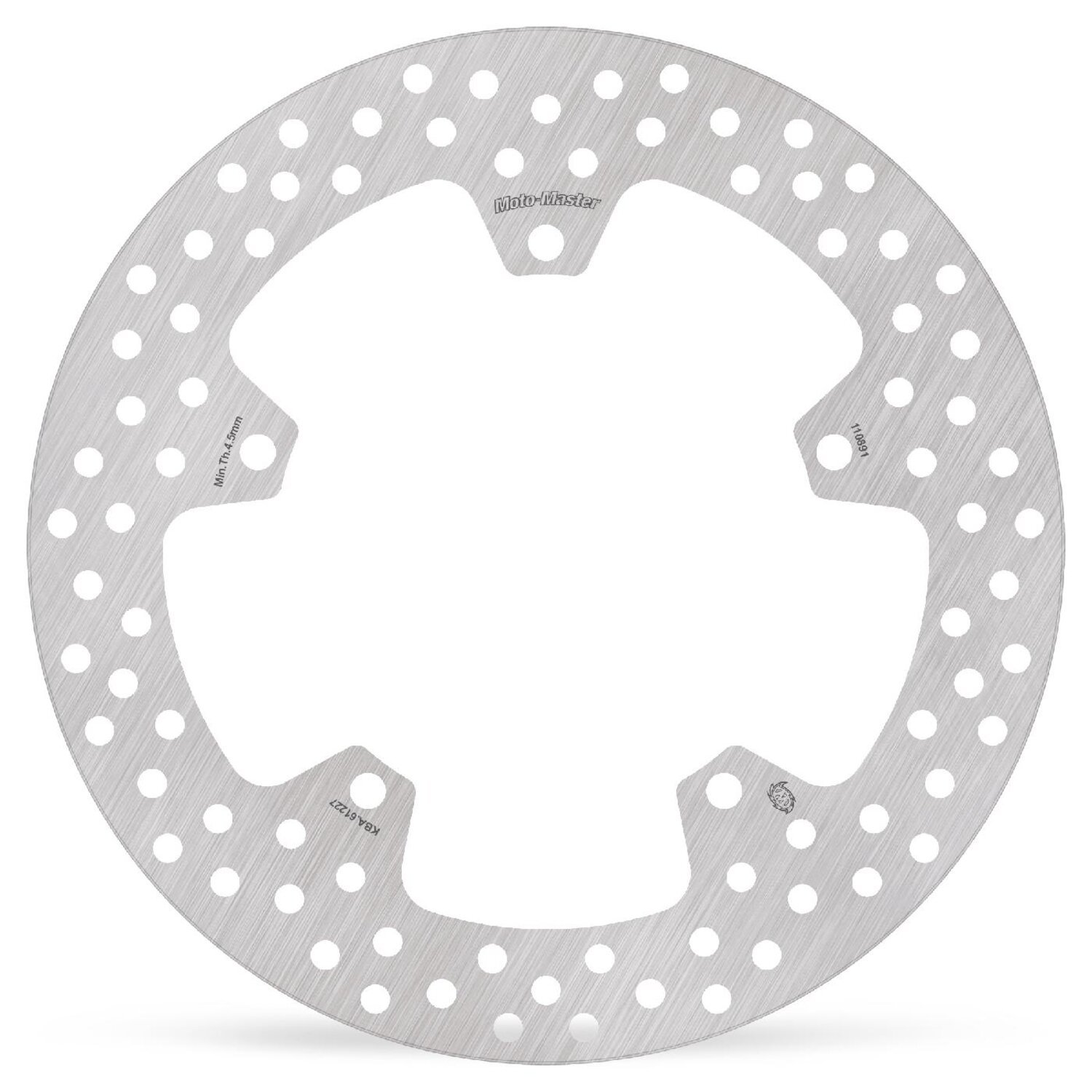 Moto-Master, 'Halo' rigid brake rotor. Rear right