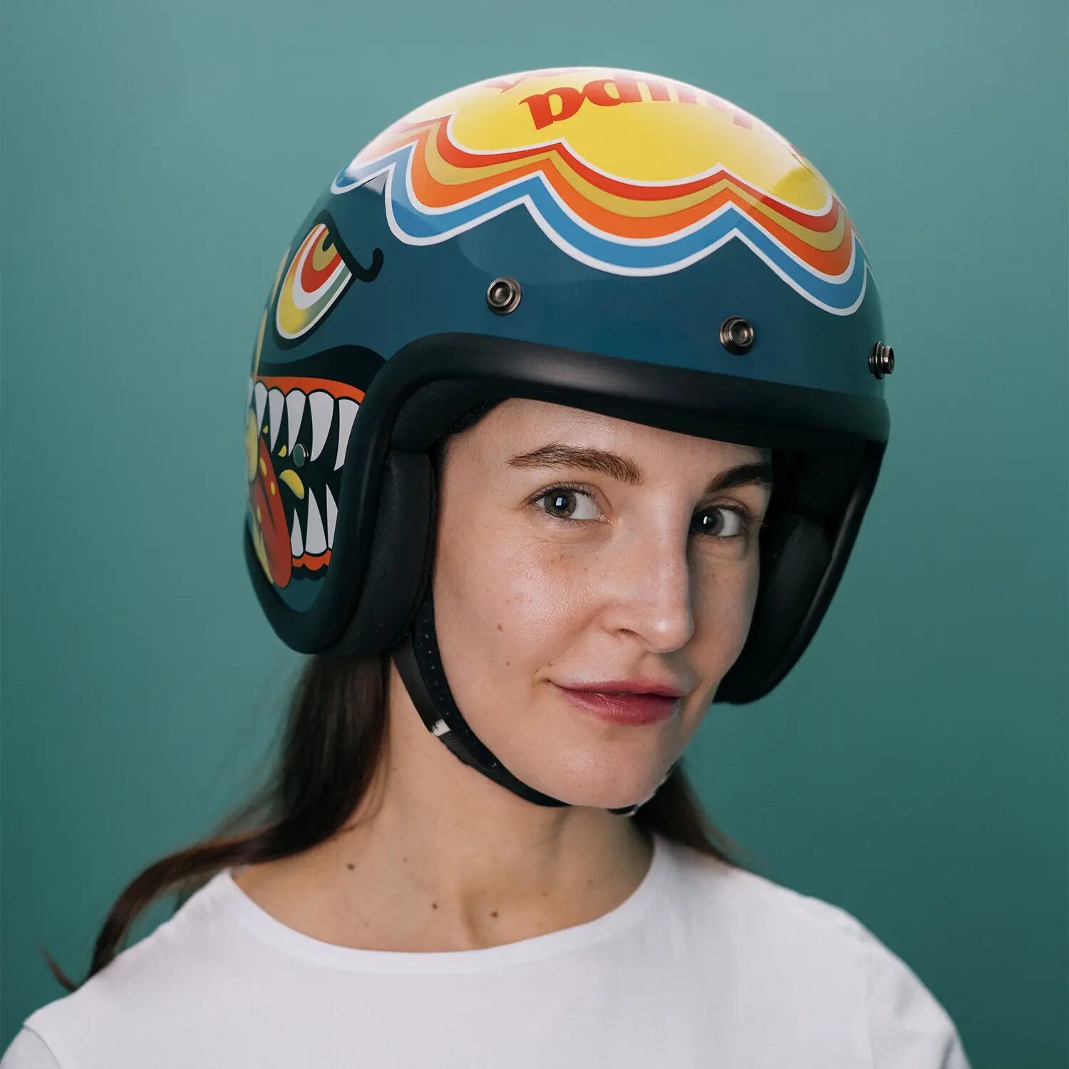 DMD Retro helmet Lollipop, Black, XL, Graphic