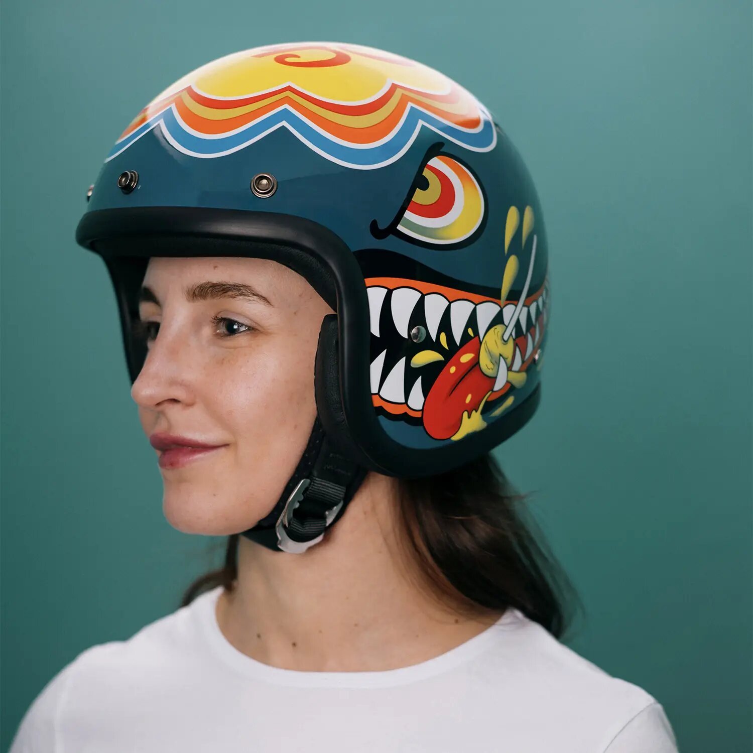 DMD Retro helmet Lollipop, Black, XL, Graphic